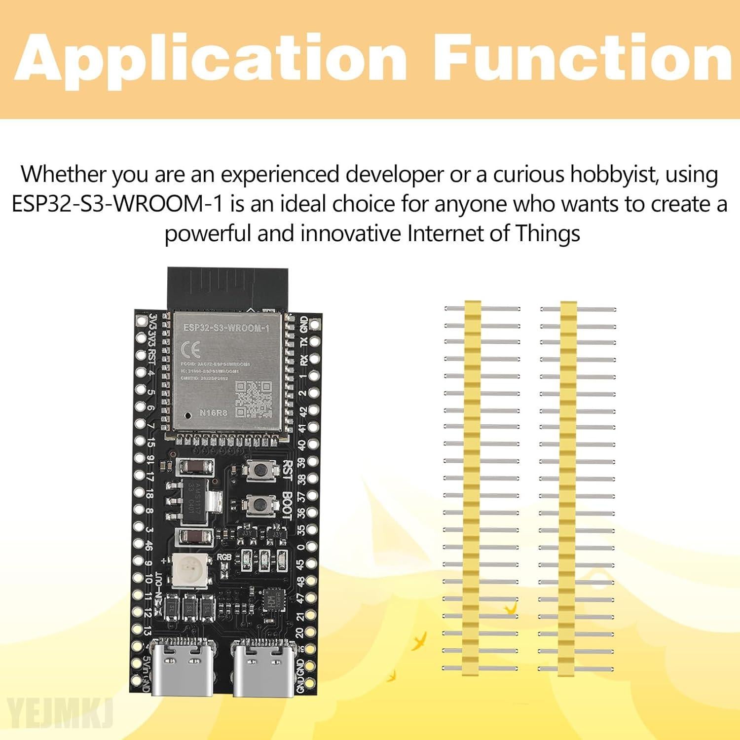 Placa de Desarrollo ESP32-S3 DevKitC 1 YEJMKJ WiFi + Bluetooth