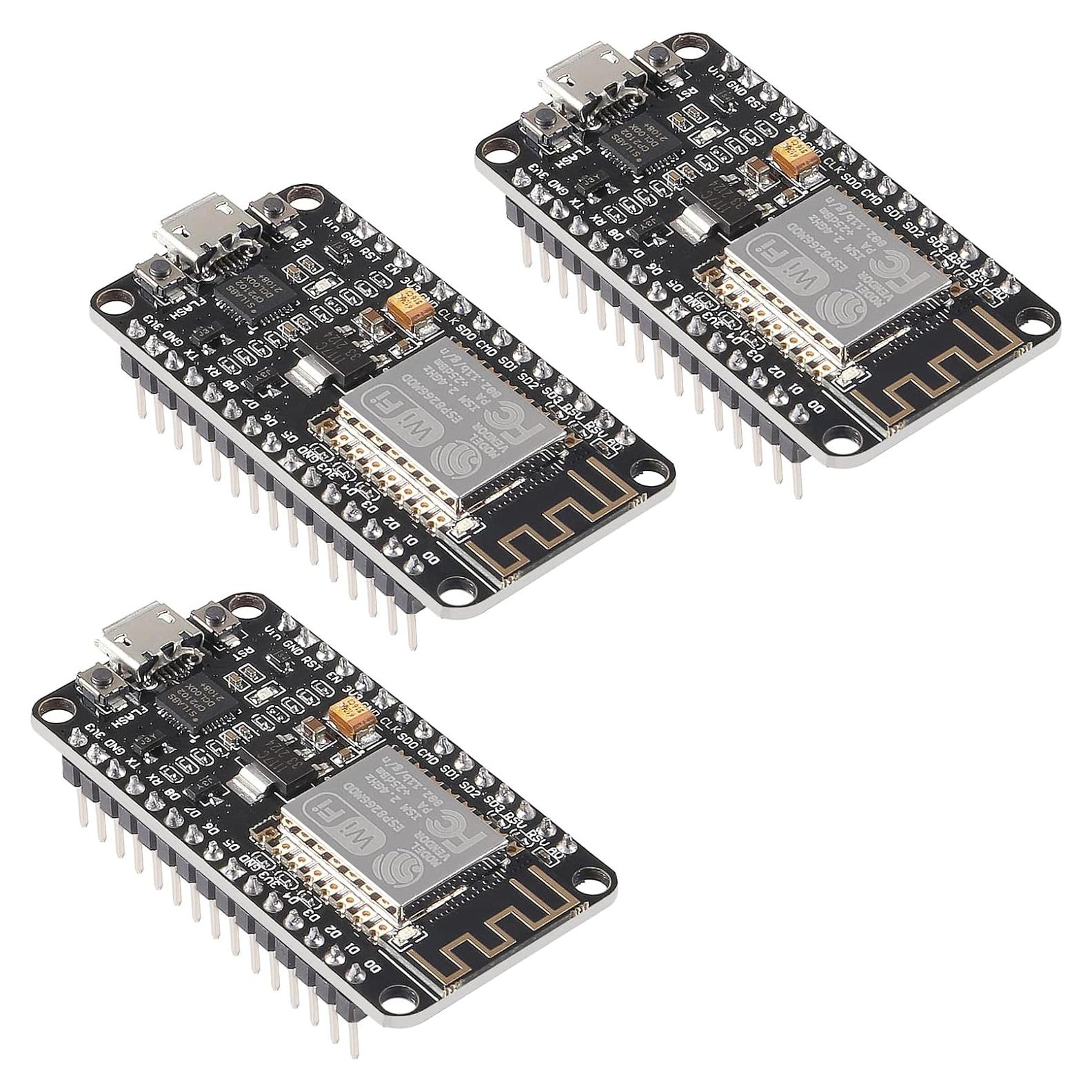 3 Placas de Desarrollo NodeMCU ESP8266 ESP-12F WiFi DORHEA