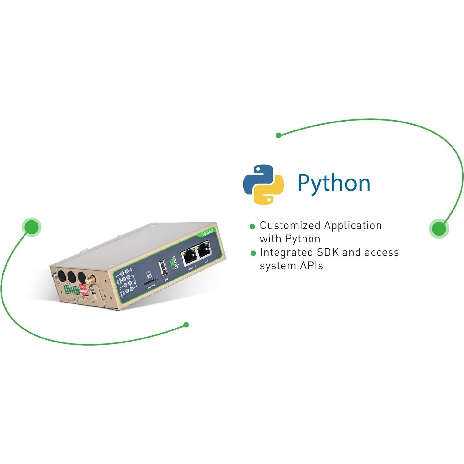 Puerta de Enlace InHand Networks IG502 4G LTE para IoT Industrial