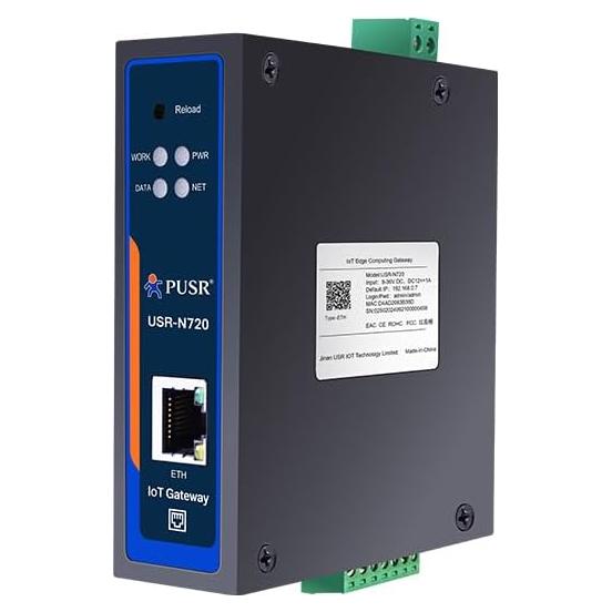 Puerta de enlace IoT PUSR USR-N720-ETH Modbus a MQTT/Json