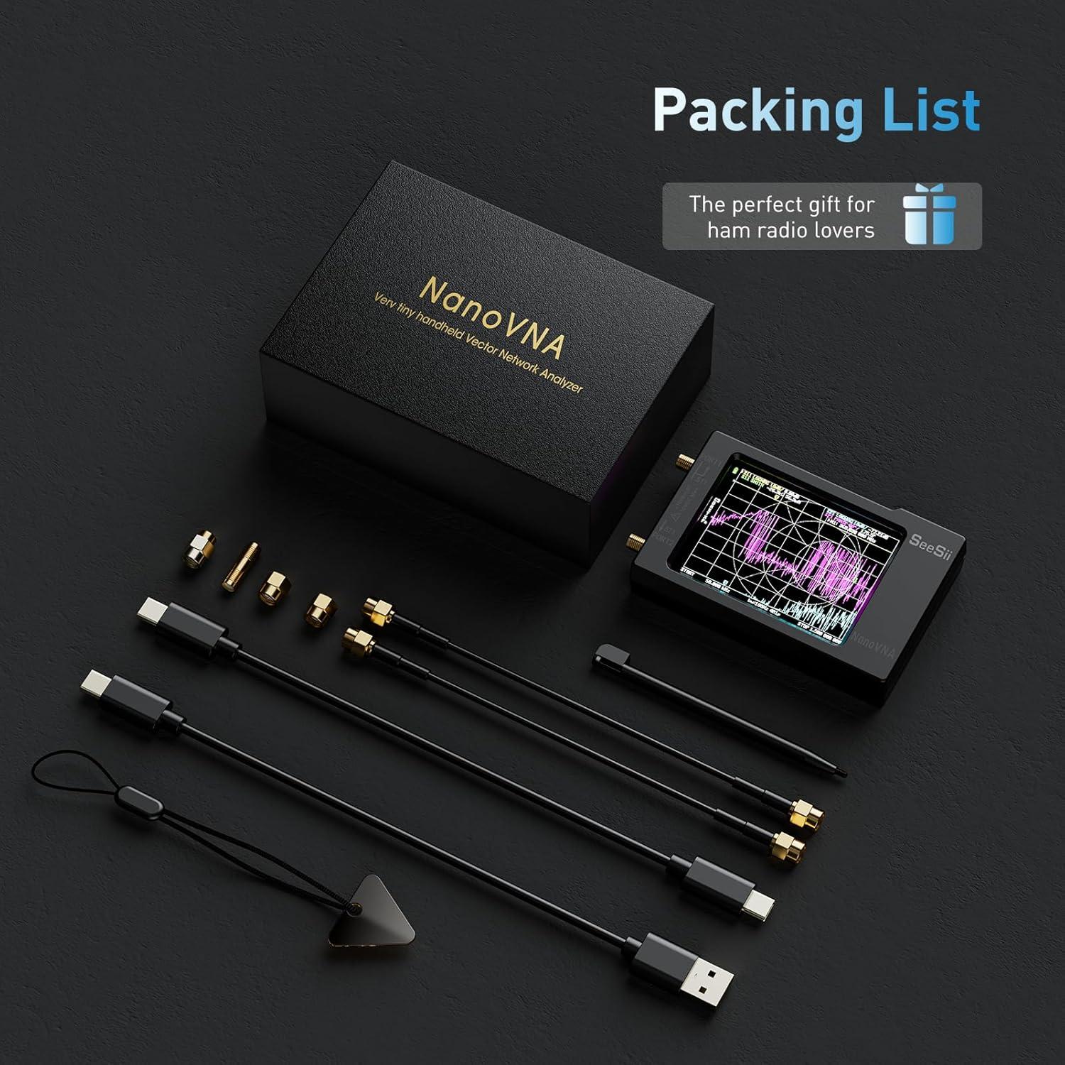 Analizador de Red Vectorial Seesii NanoVNA-H 10KHz-1.5GHz