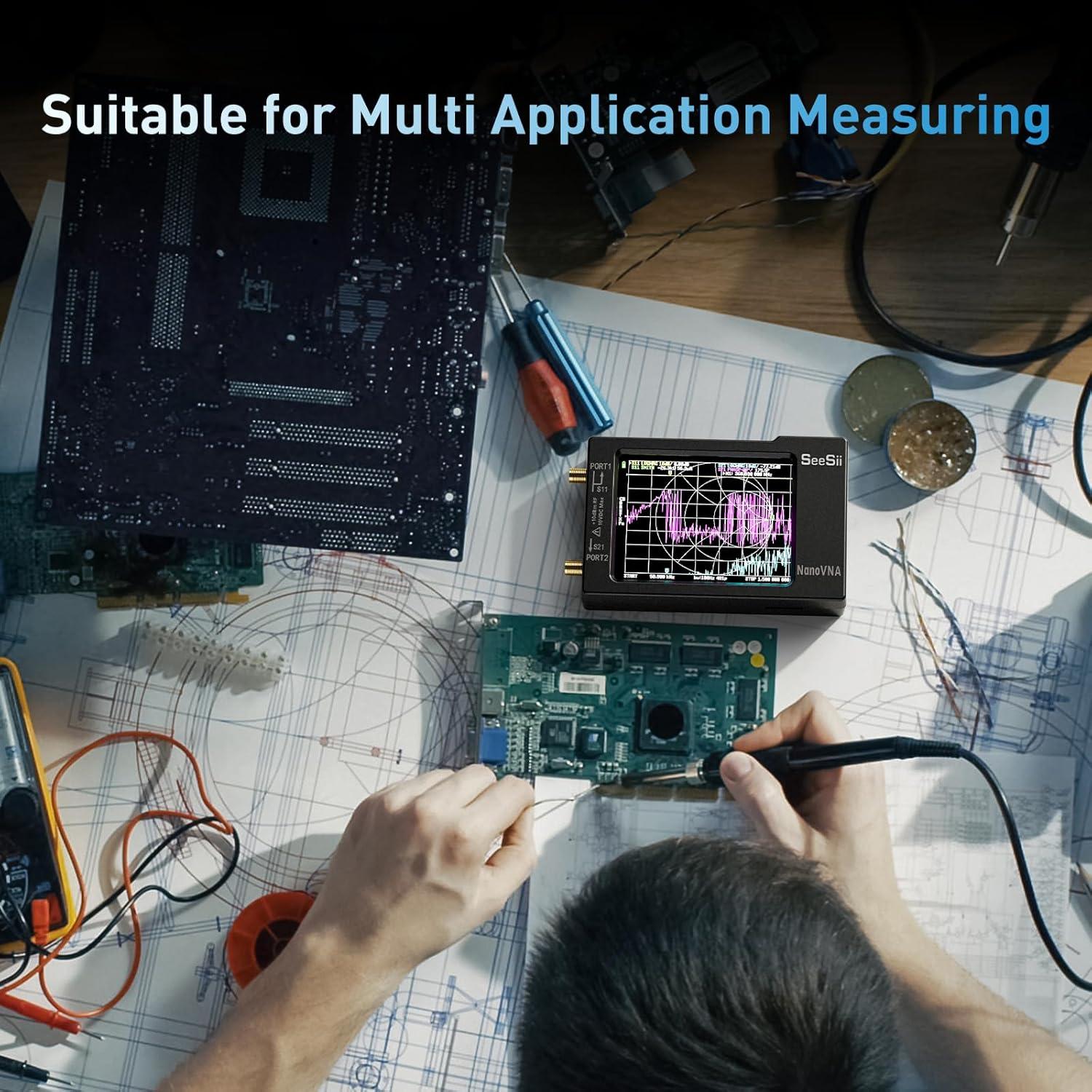 Analizador de Red Vectorial Seesii NanoVNA-H 10KHz-1.5GHz