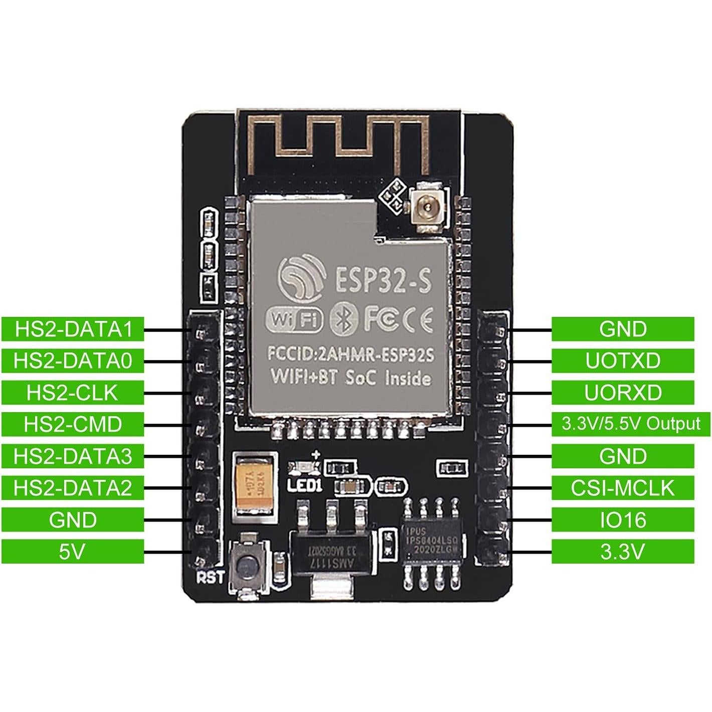 5 Set Placa de Desarrollo ESP32-CAM DORHEA WiFi Bluetooth