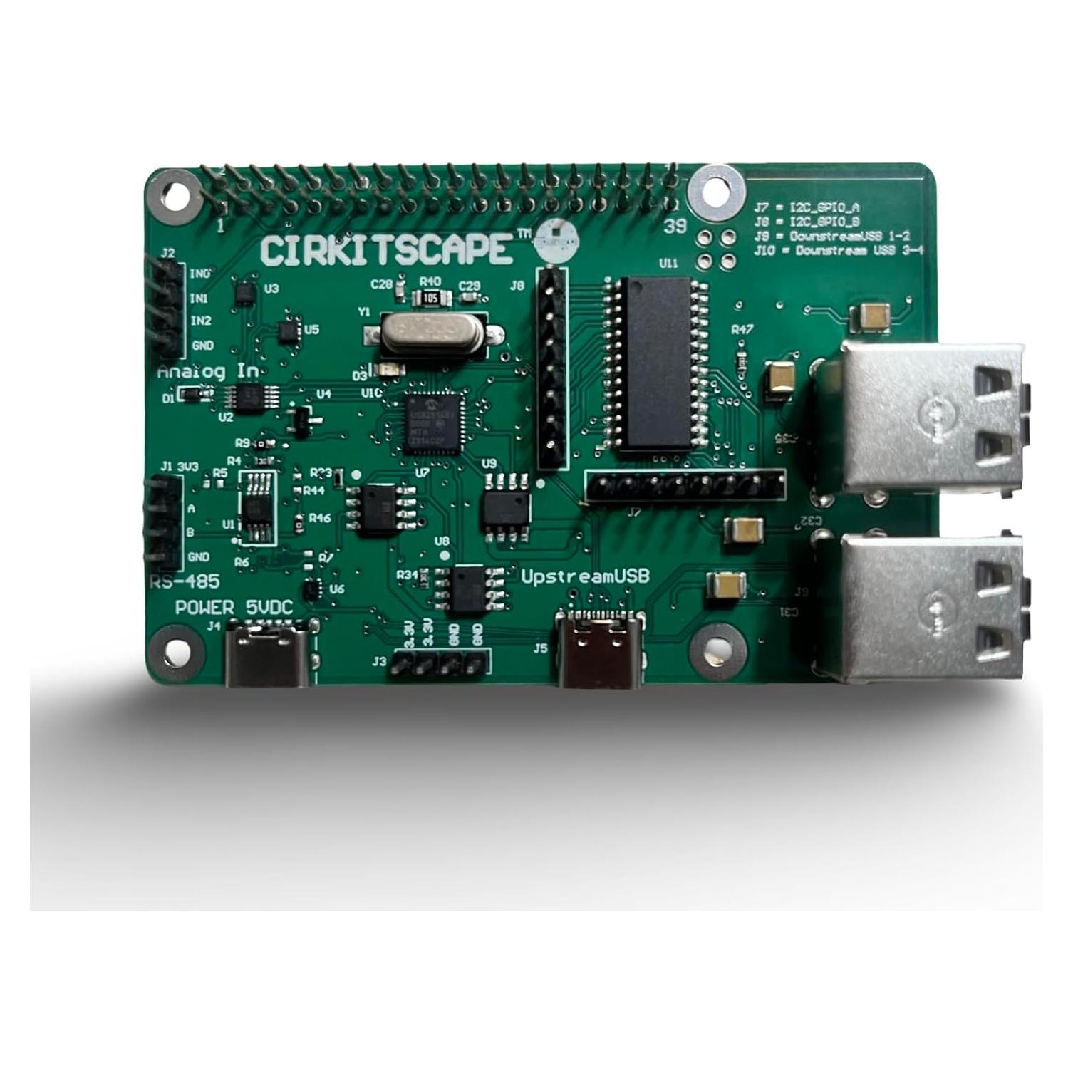 Placa de Expansión CirkitScape Tophat para Raspberry Pi - 16 GPIO, 4 USB