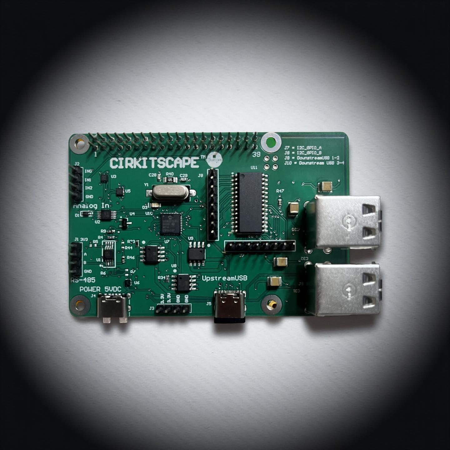 Placa de Expansión CirkitScape Tophat para Raspberry Pi - 16 GPIO, 4 USB