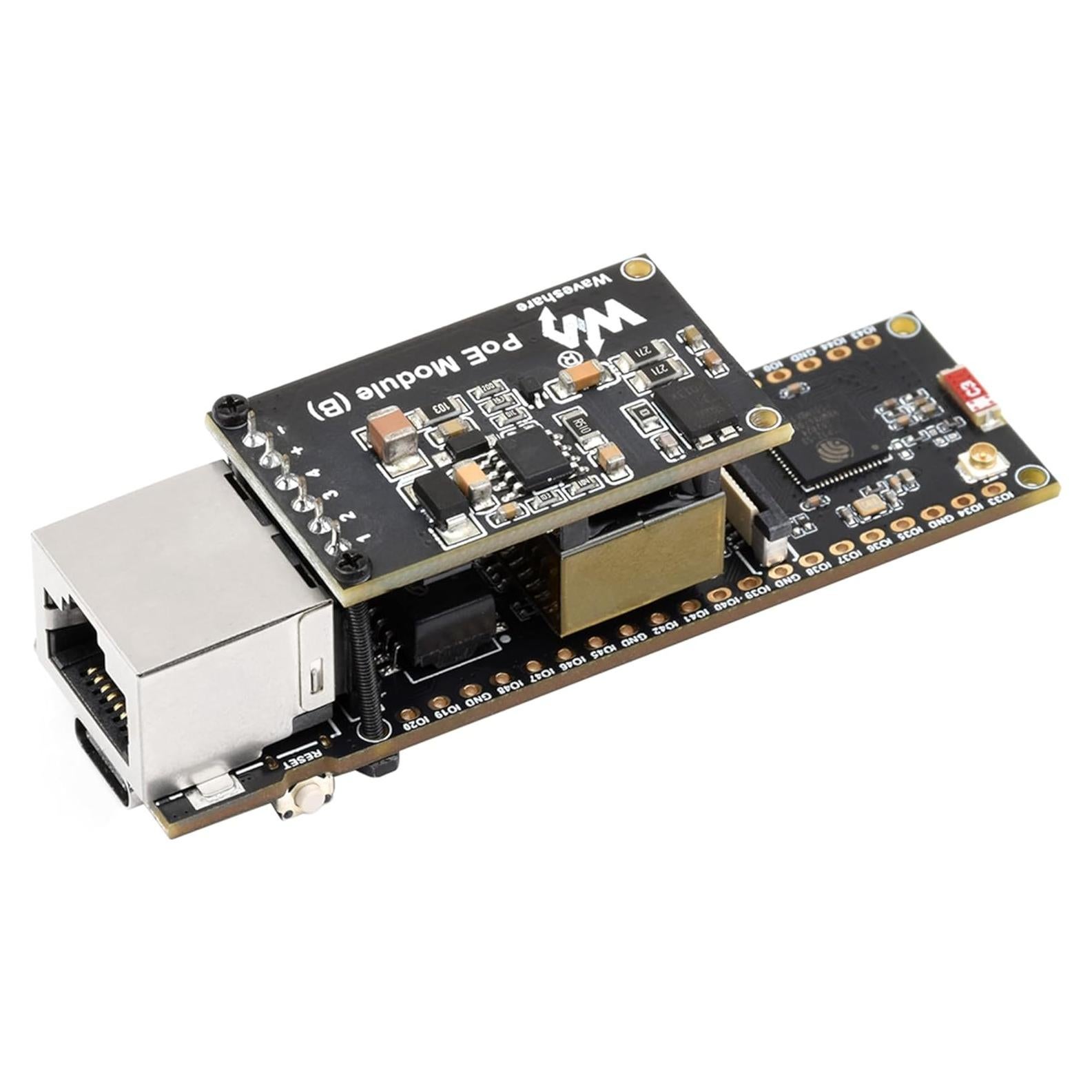 Placa de Desarrollo Ethernet Wonrabai ESP32-S3 con PoE
