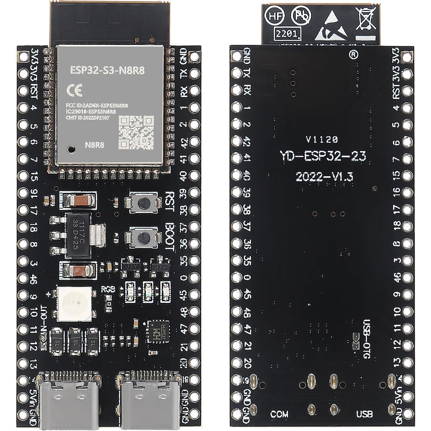 Placa de Desarrollo AITRIP ESP32-S3 N8R8 WiFi + Bluetooth