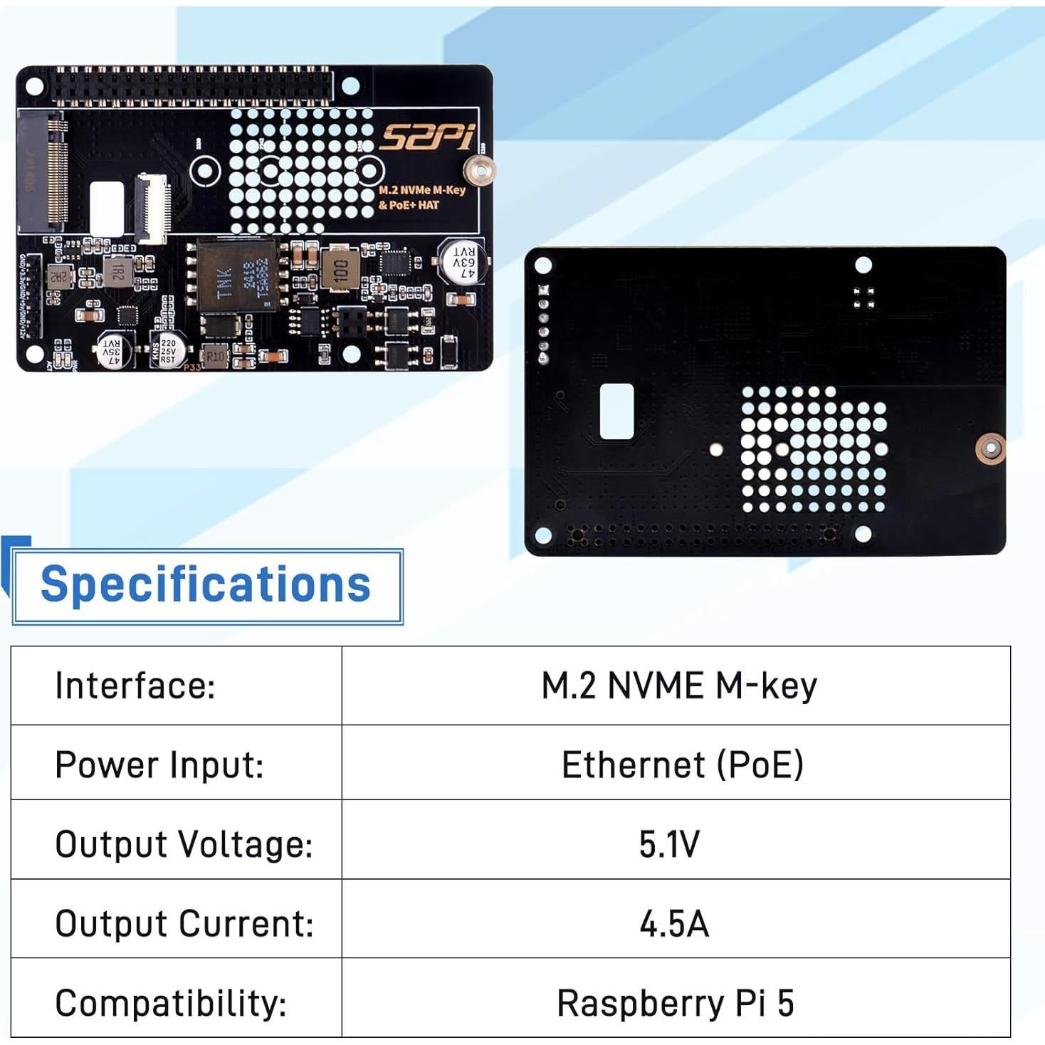 GeeekPi P33 HAT PoE+ para Raspberry Pi 5 con enfriador activo