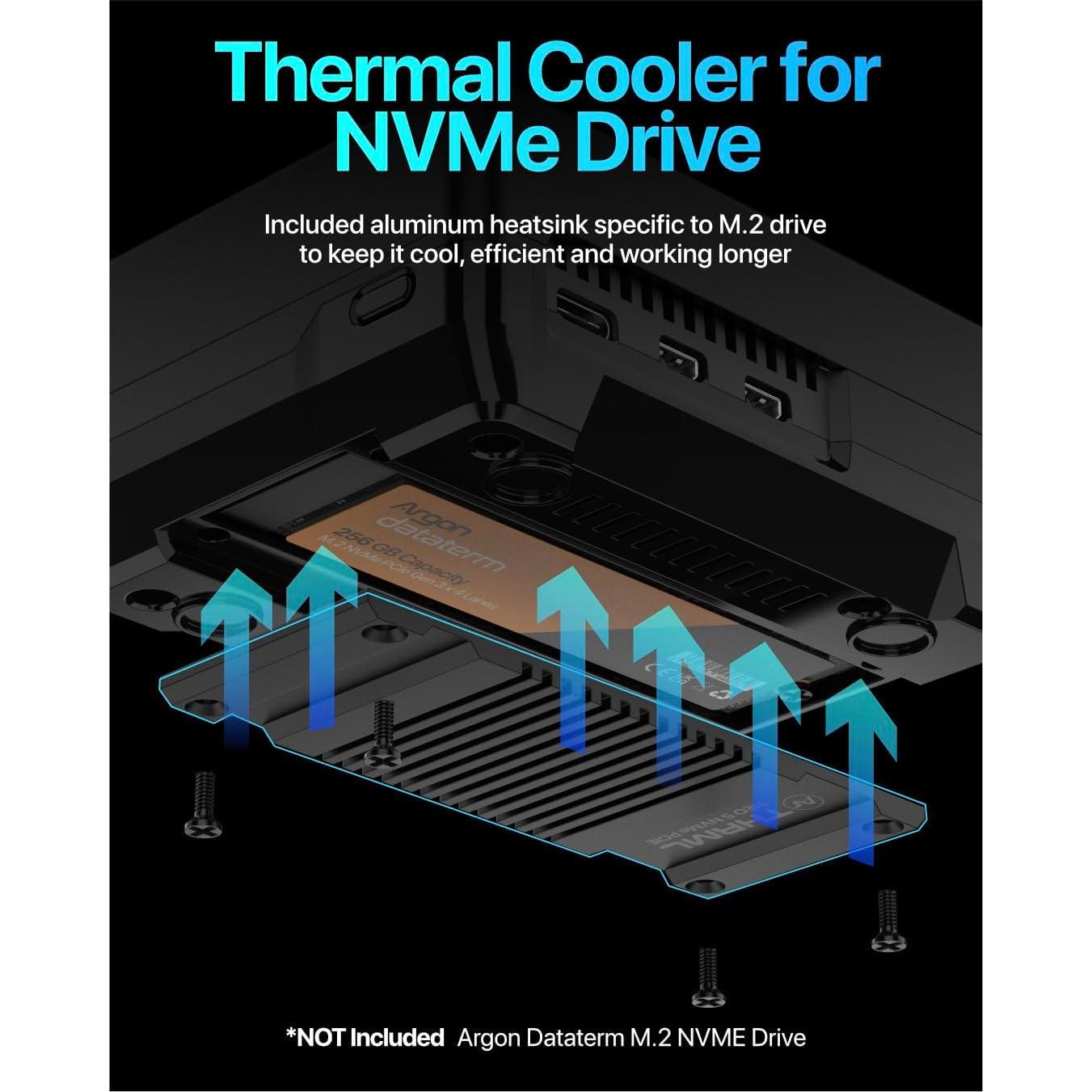 Caja Argon NEO 5 M.2 NVME para Raspberry Pi 5 con ventilador