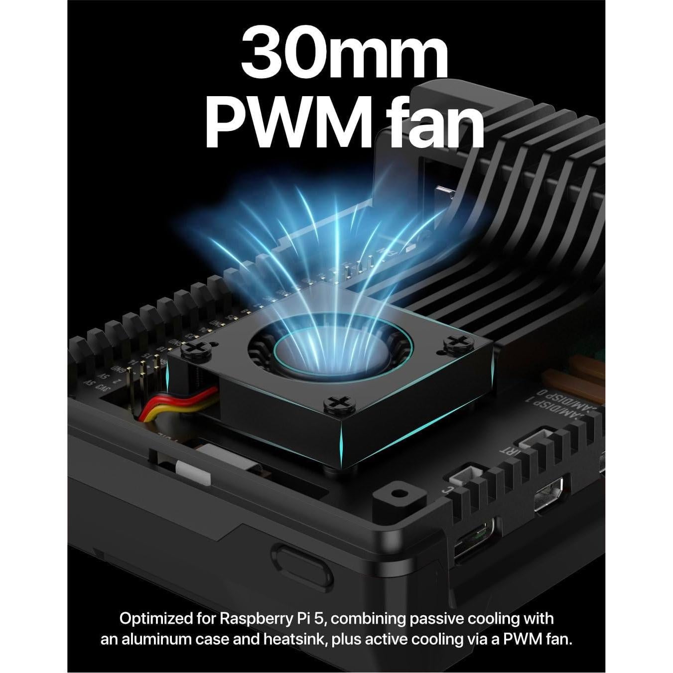 Caja Argon NEO 5 M.2 NVME para Raspberry Pi 5 con ventilador