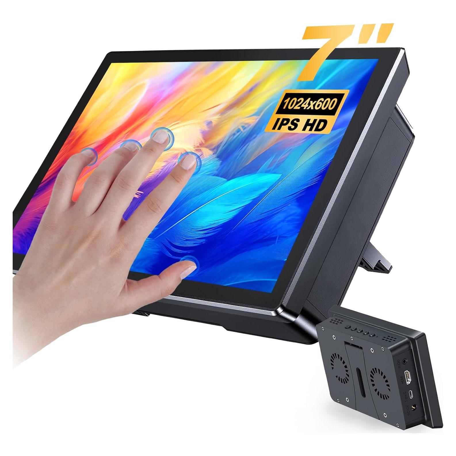 Monitor Táctil 7" Gallagher 1920x1080 para Raspberry Pi