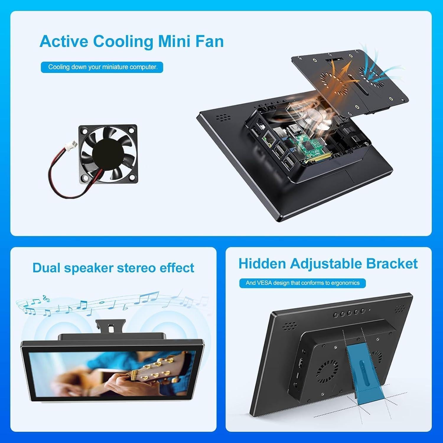 Pantalla Táctil 10.1" IPS Gallagher 1920x1200 HDMI