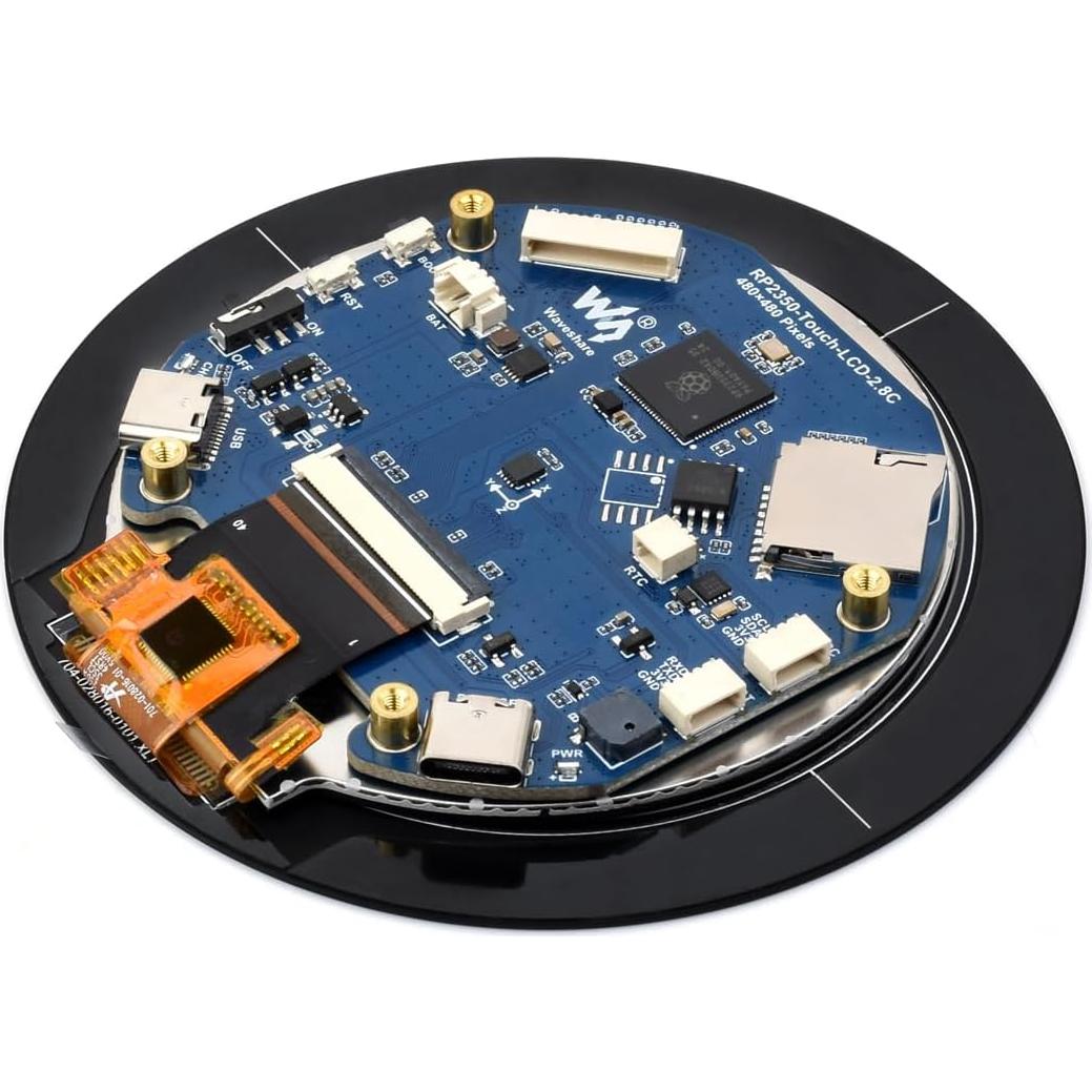 Placa de Desarrollo RP2350B con Pantalla Táctil 2.8" LCD