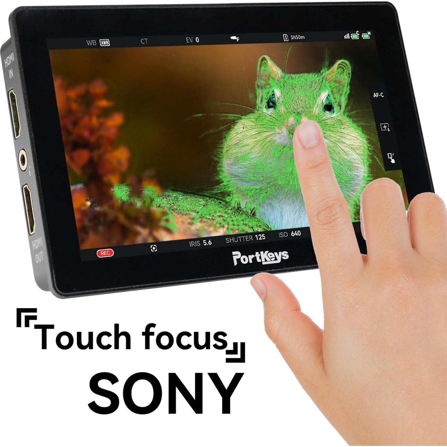 Monitor de Campo Portkeys LH5P II 5.5" 2000nit Táctil Bluetooth