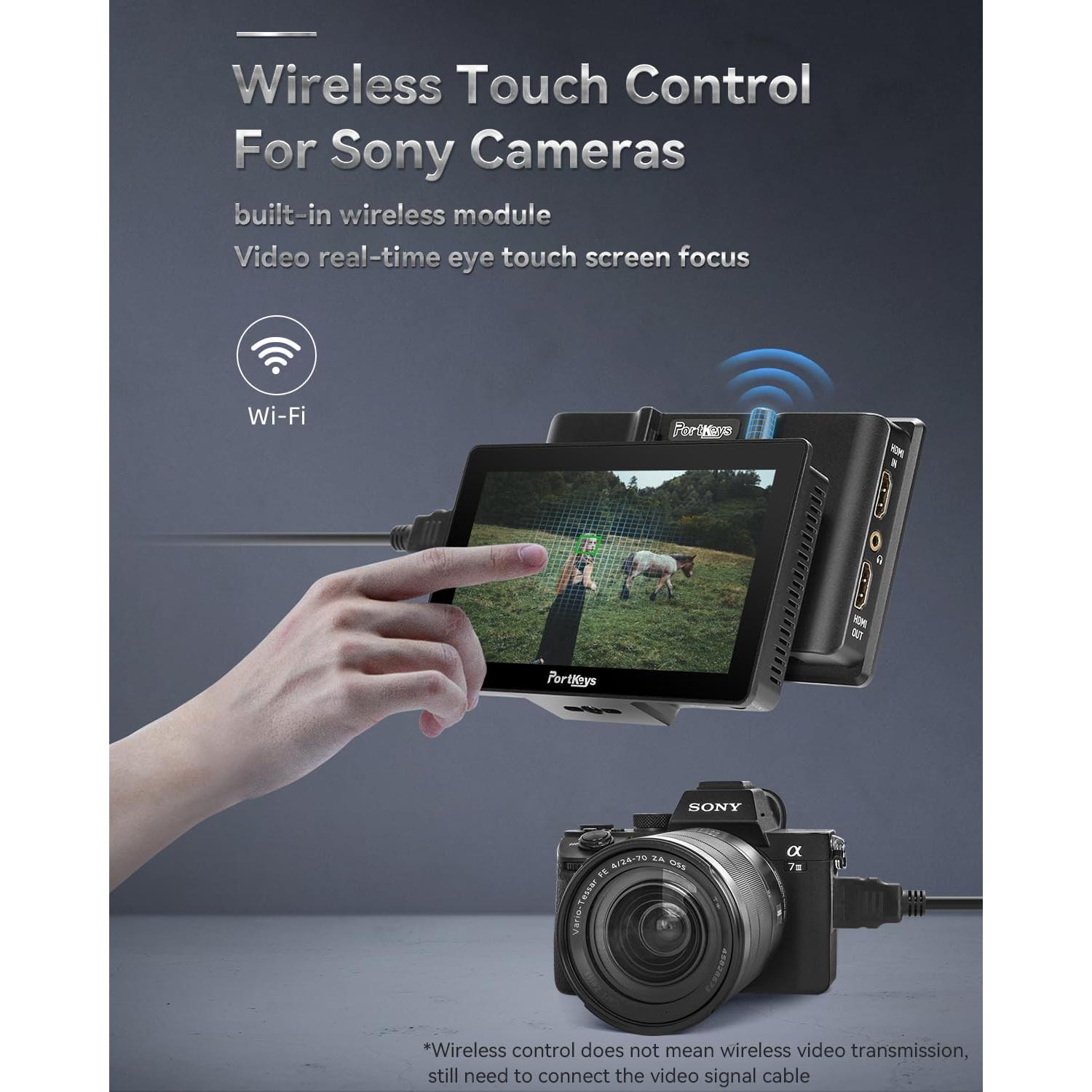 Monitor de Campo Portkeys LH5P II 5.5" 2000nit Táctil Bluetooth