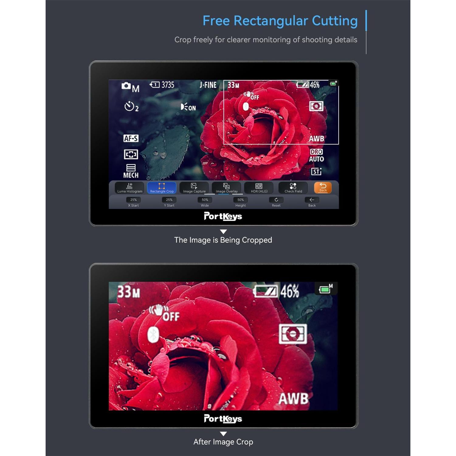 Monitor de Campo Portkeys LH5P II 5.5" 2000nit Táctil Bluetooth