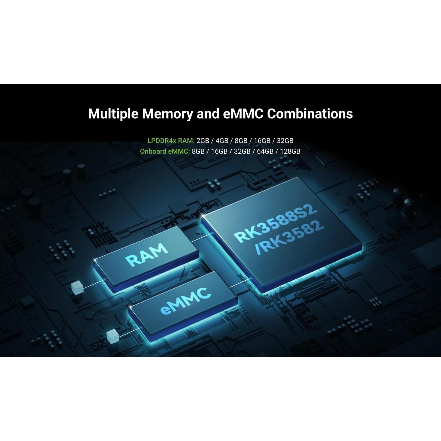 Módulo de Cálculo Radxa CM5 4GB 32GB - CPU 8 Núcleos, HDMI 8K