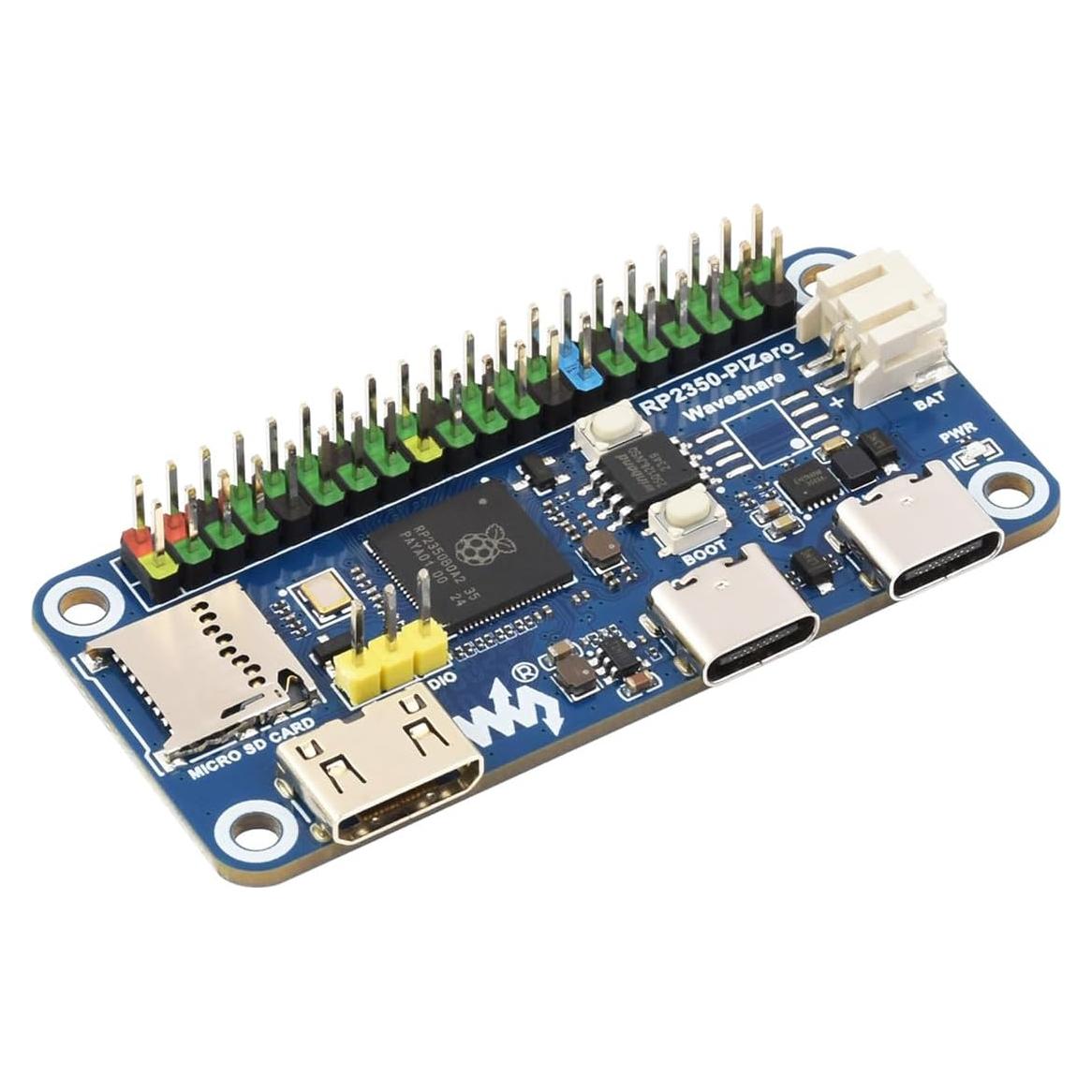 Placa de Desarrollo Waveshare RP2350-PiZero DVI USB 16MB