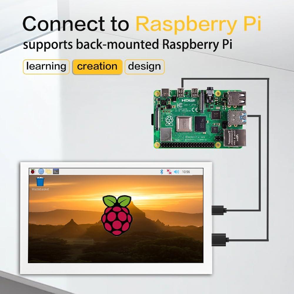 Monitor Portátil 7" Lesown P70CW-T IPS Táctil 1024x600