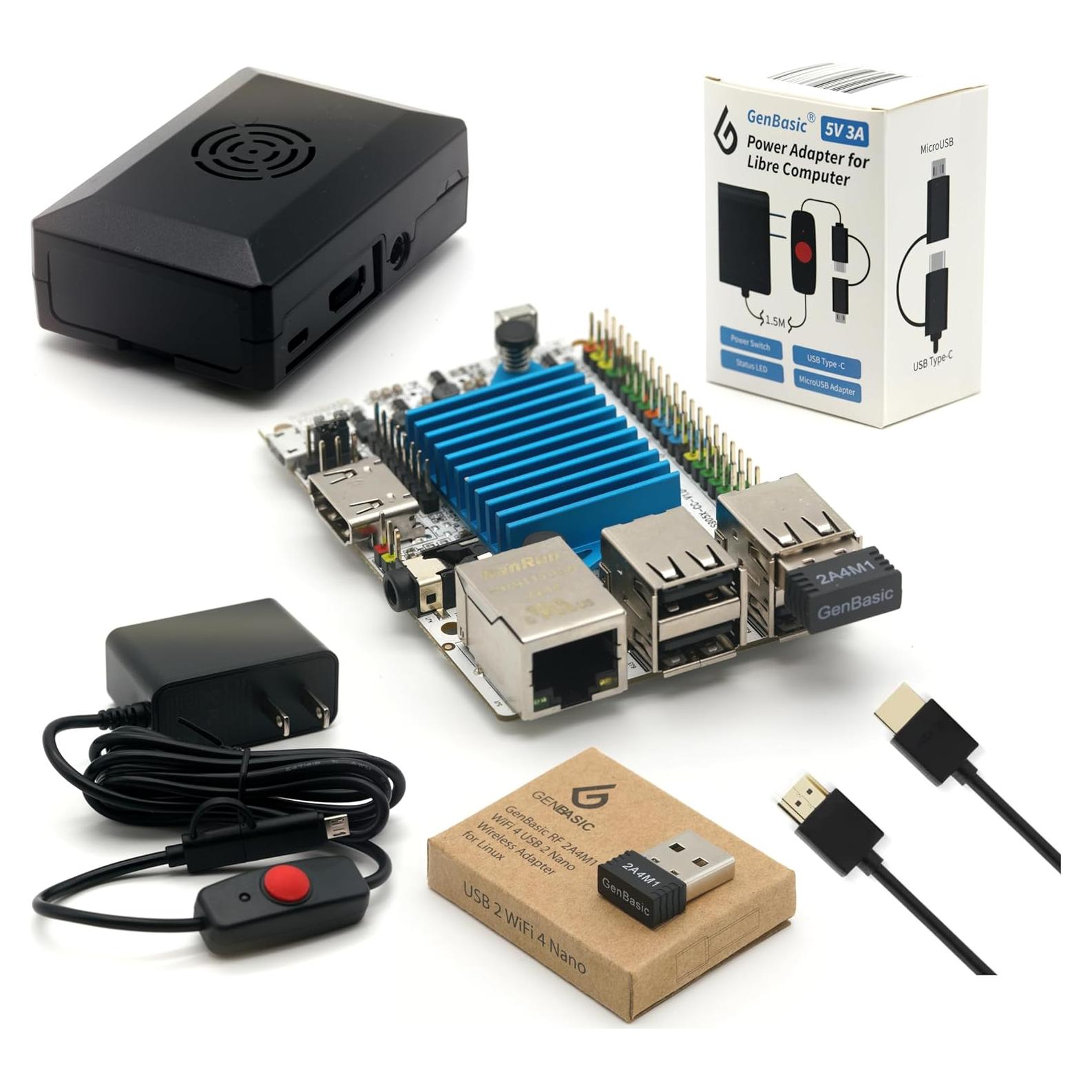 Libre Computer Le Potato AML-S905X-CC SBC Kit Inicio 2GB RAM