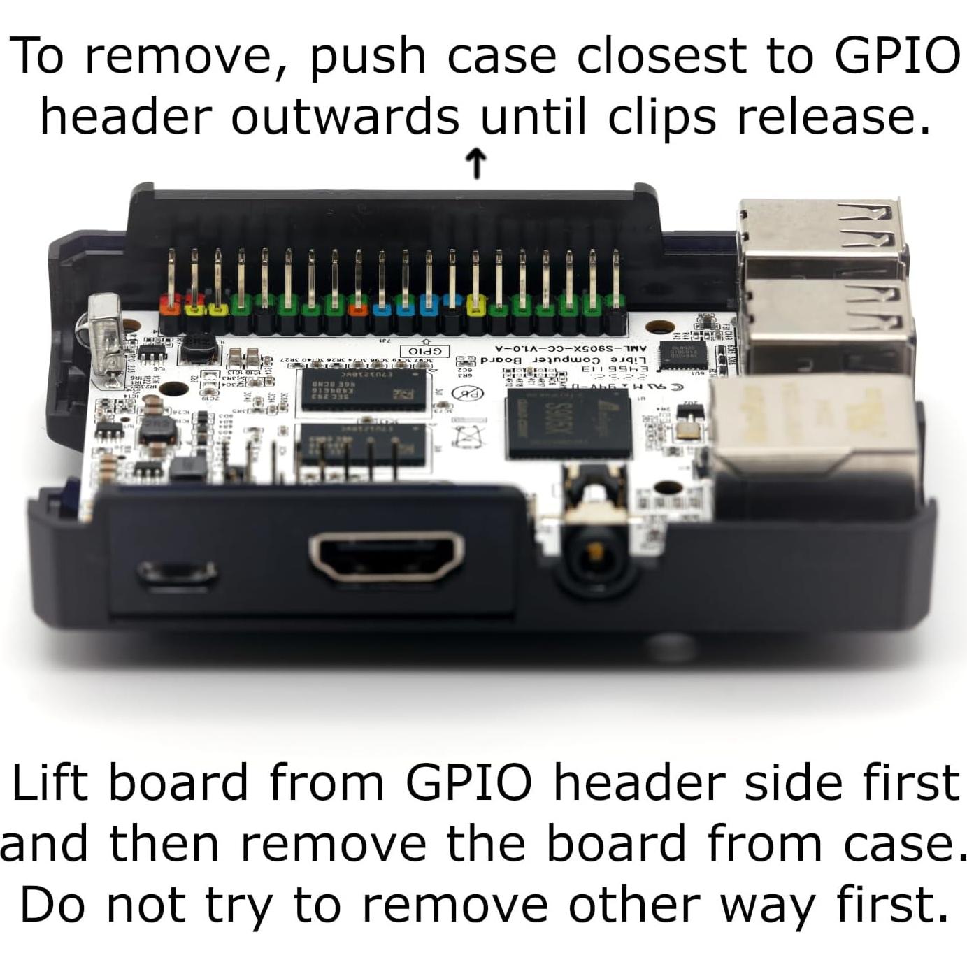 Libre Computer Le Potato AML-S905X-CC SBC Kit Inicio 2GB RAM