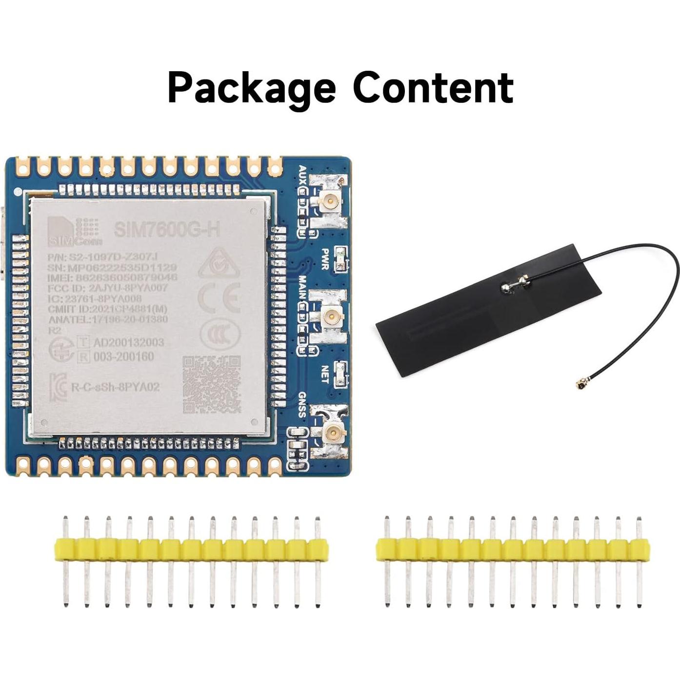Módulo 4G Waveshare SIM7600G-H para Raspberry Pi, GNSS