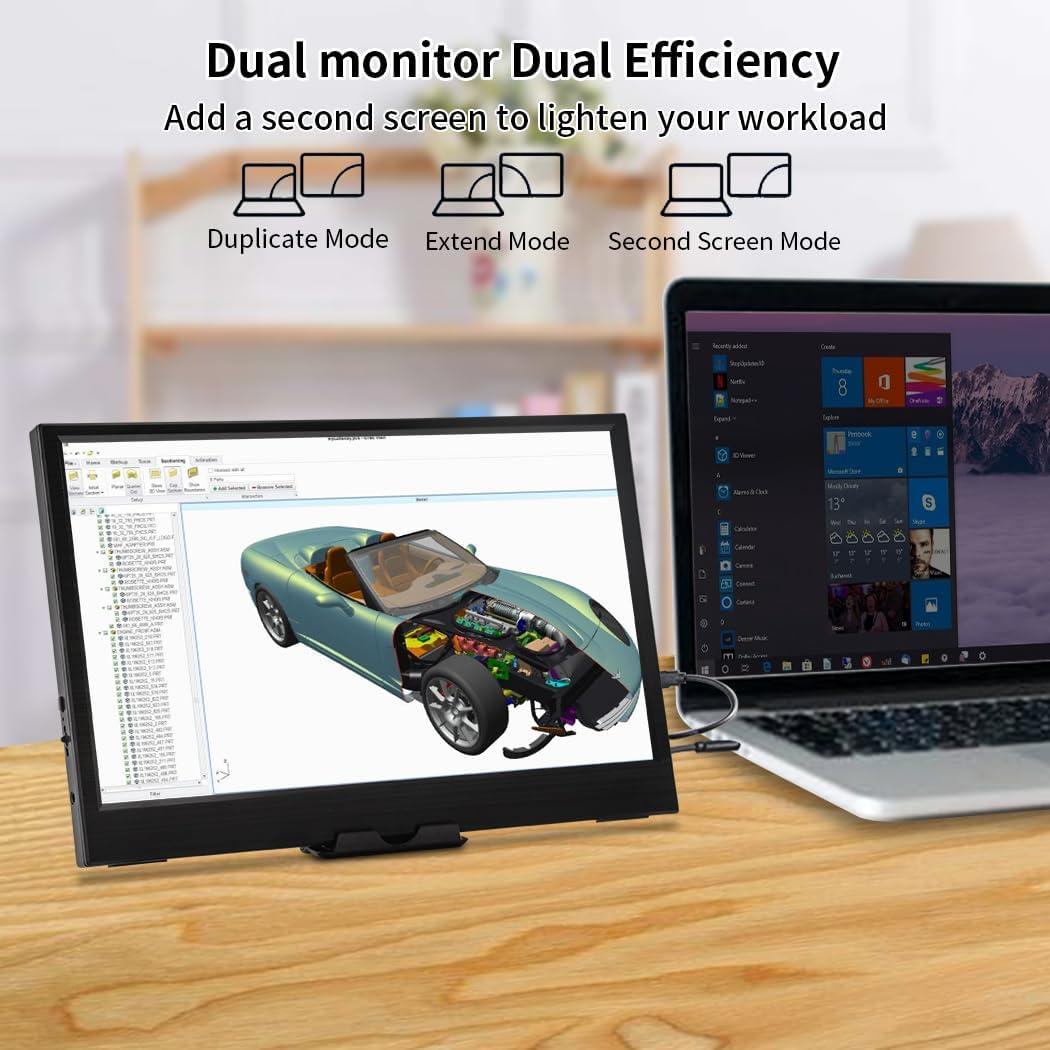 Monitor Portátil Magedok 11.6" HDMI 1366x768 IPS USB-C