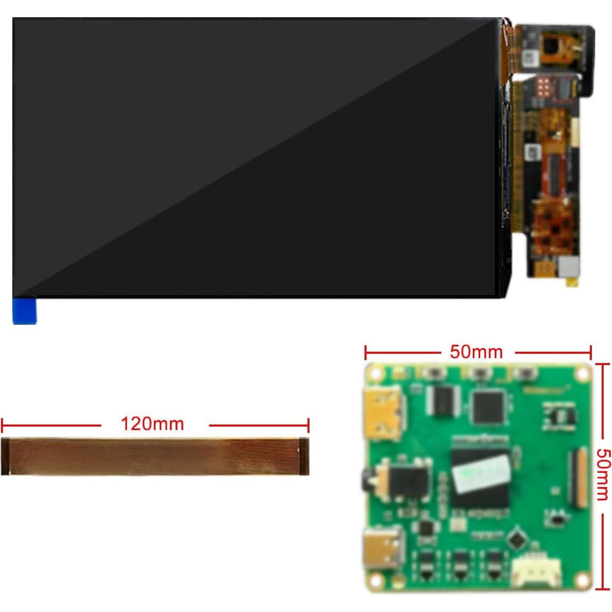 Pantalla AMOLED 7" FHD 90Hz 850 Nits Wisecoco Táctil