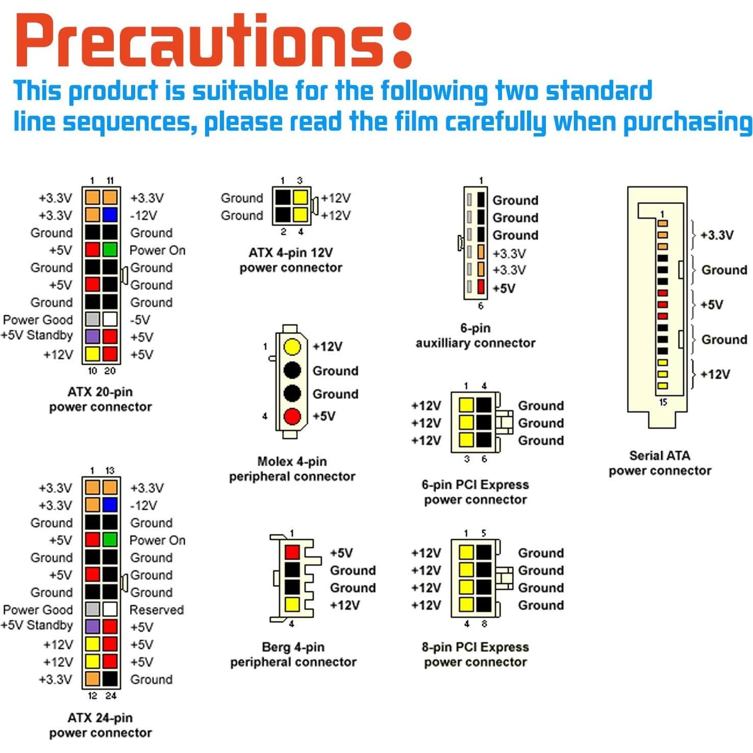 Kit Placa Distribución Fuente Alimentación ATX SUPERPLUS 3.3V-12V