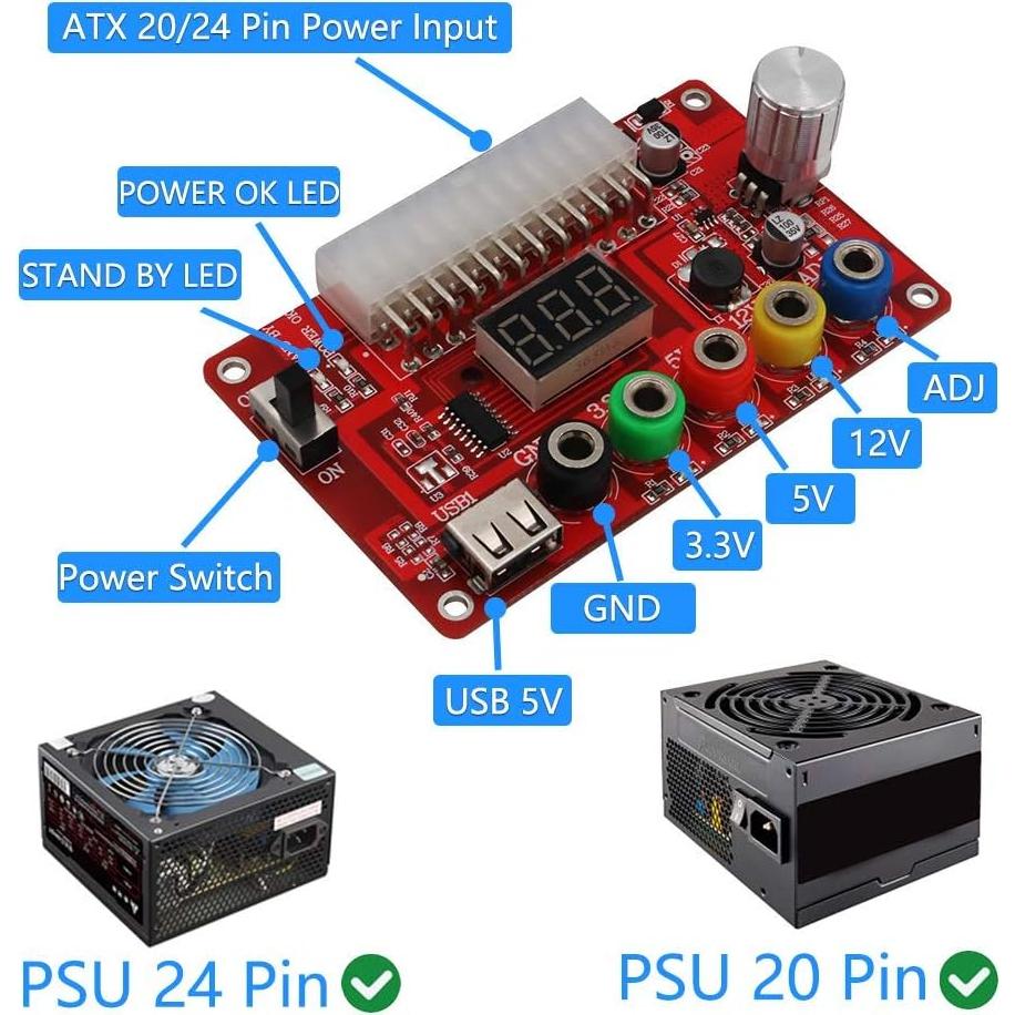 Kit Placa Distribución Fuente Alimentación ATX SUPERPLUS 3.3V-12V
