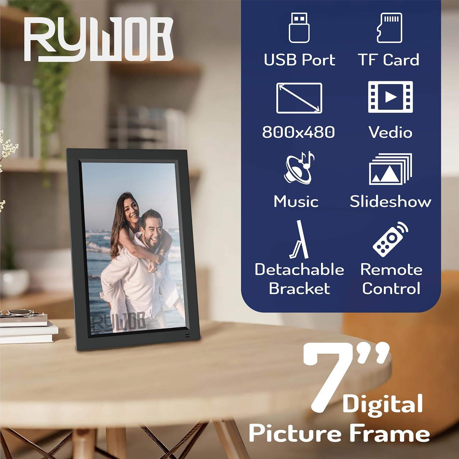 Monitor Portátil 7" Rywob P16-1 HDMI USB AV Altavoces