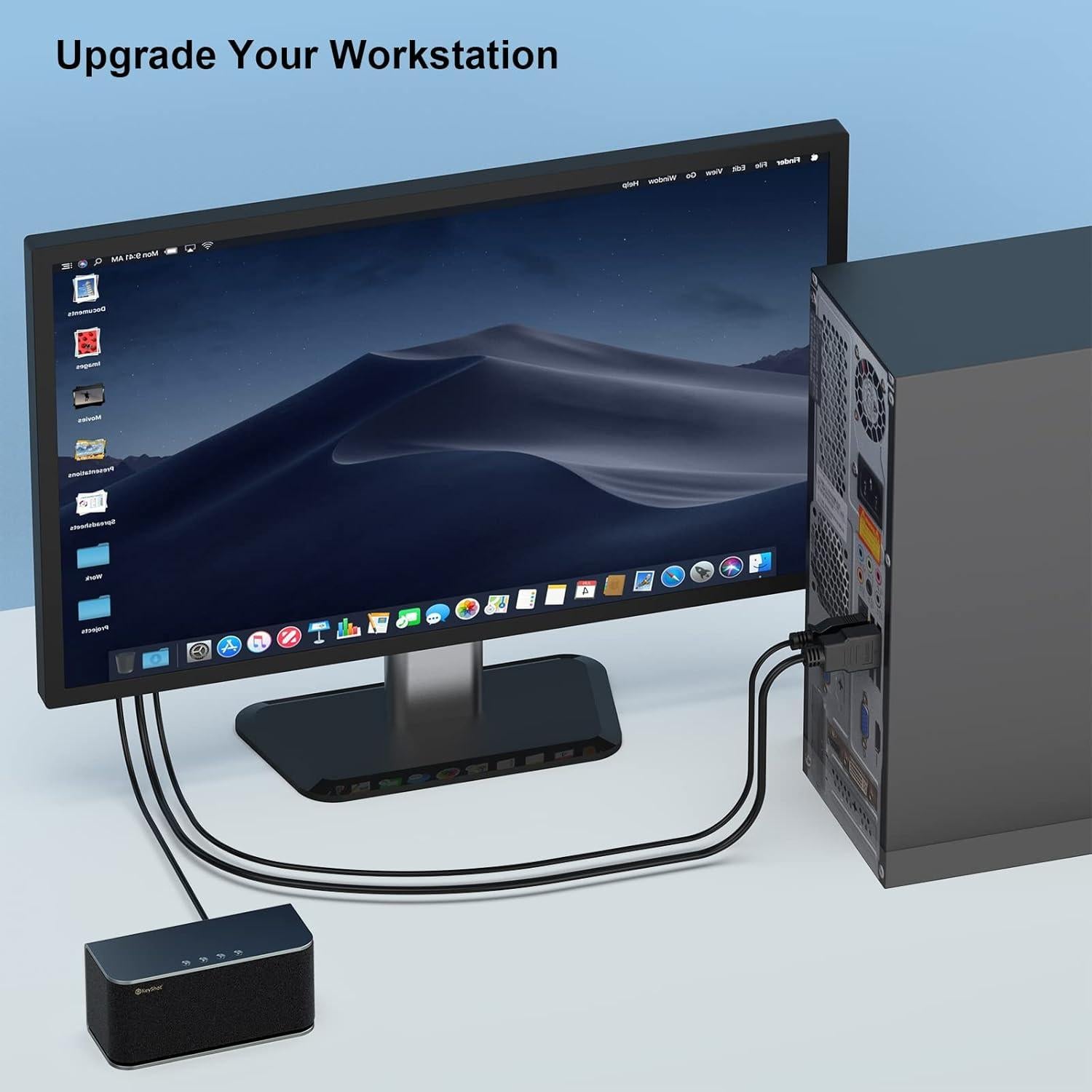 Cable HDMI a VGA Benfei 3.05m con audio y alimentación