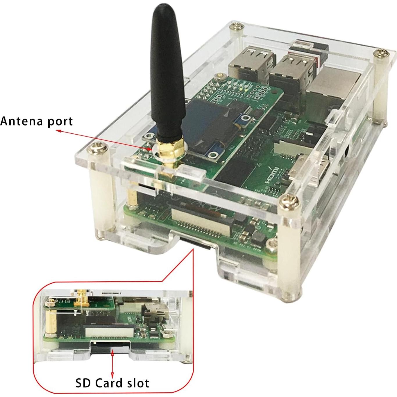 Hotspot MMDVM DMR WiFi Ethernet IWofii con Pantalla OLED