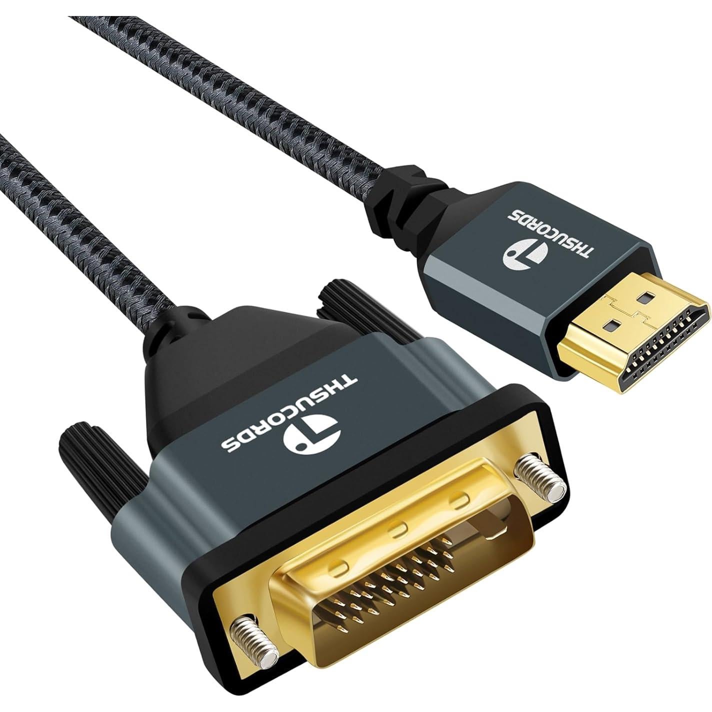 Cable HDMI a DVI 2M 2-Pack Jinglong Adaptador Bidireccional