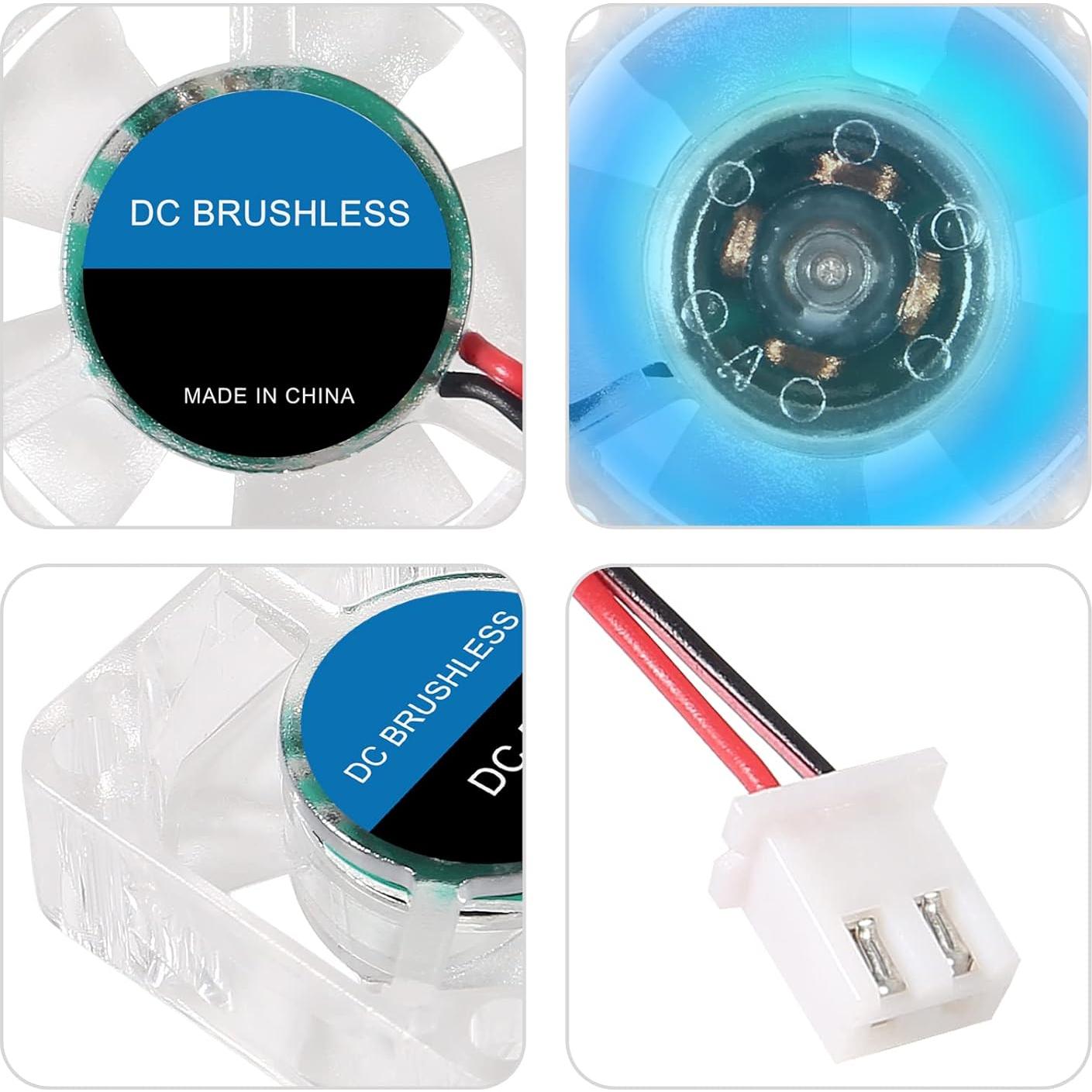 4 Ventiladores 30mm RGB DC 12V Shutao 3010 Silenciosos