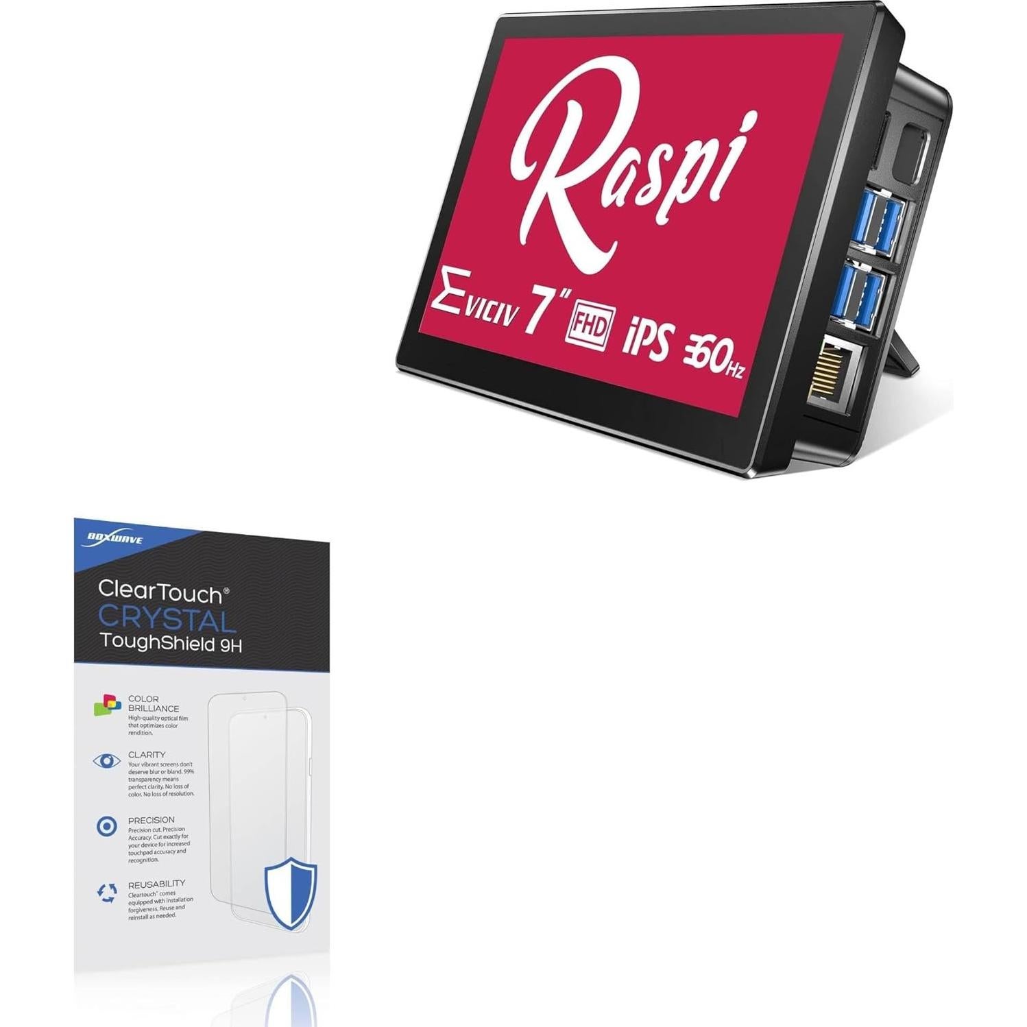 Protector de Pantalla BoxWave 9H para Raspberry Pi 7" (2-Pack)