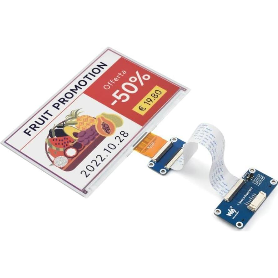 Módulo Pantalla E-Paper 7.3" Unistorm ACeP 800x480 SPI