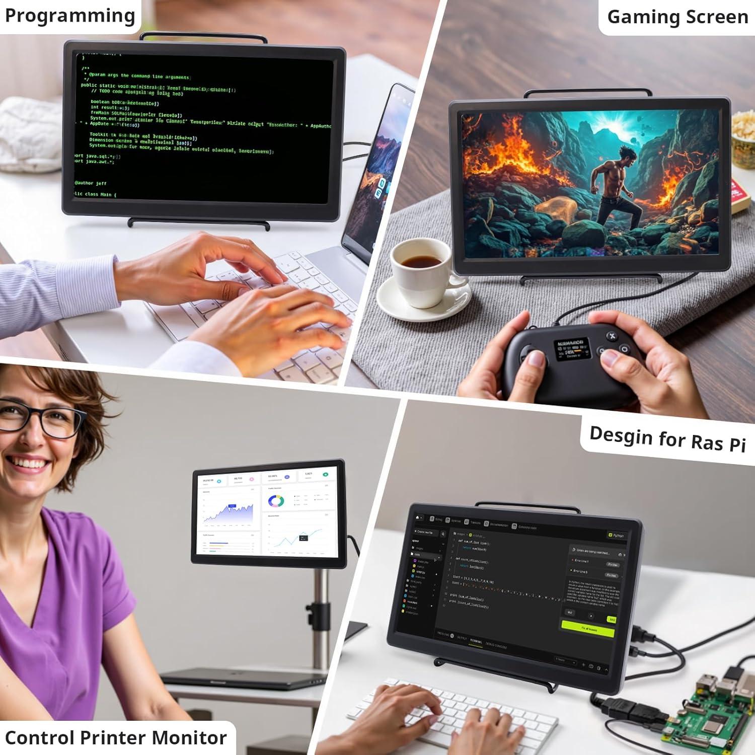 Pantalla TFT 5" y Monitor IPS 10.1" ELECROW HD 1920x1080