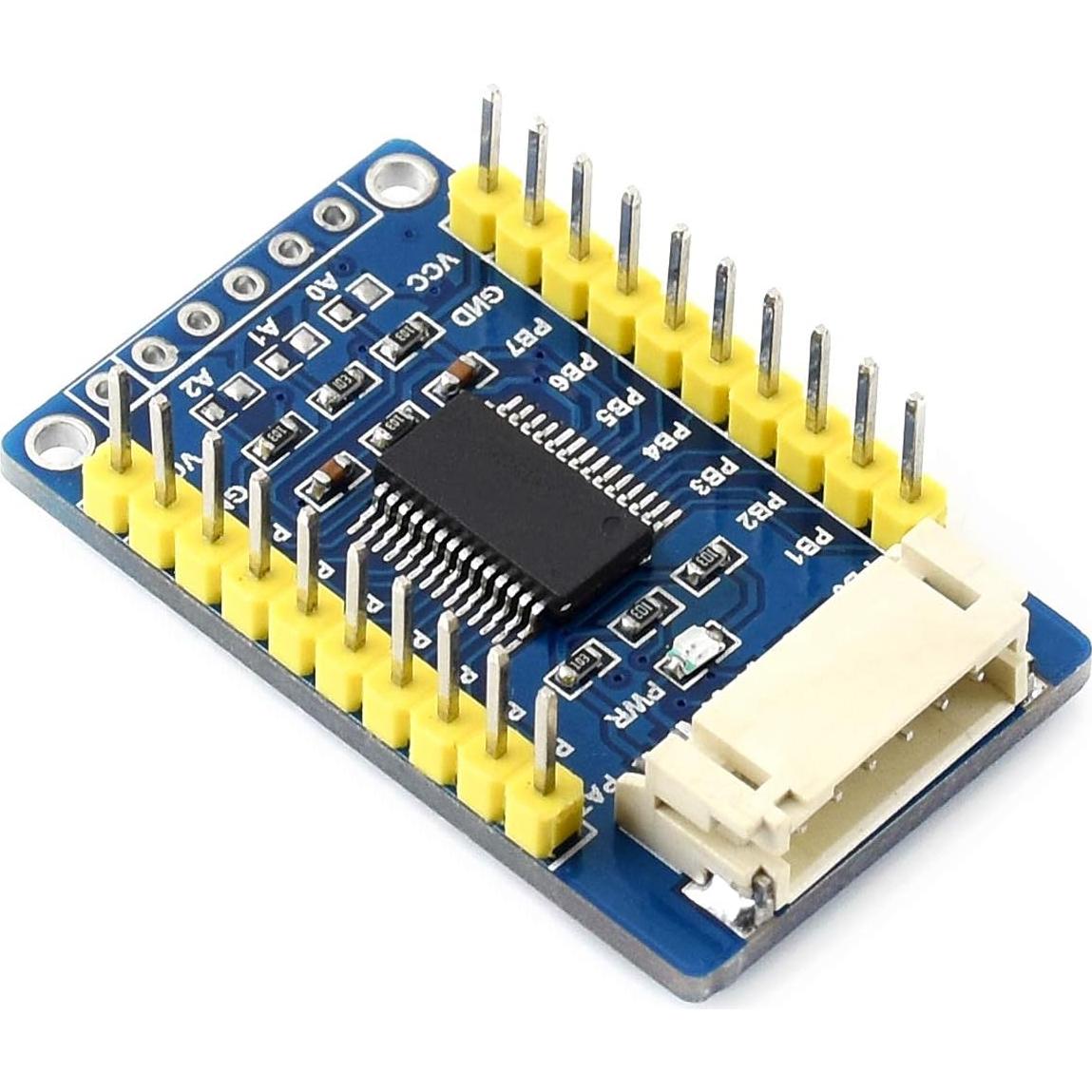 Placa de Expansión IO MCP23017 Waveshare I2C 16 Pines I/O 5V/3.3V