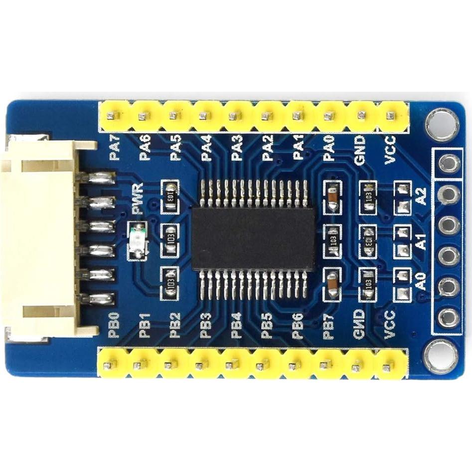 Placa de Expansión IO MCP23017 Waveshare I2C 16 Pines I/O 5V/3.3V