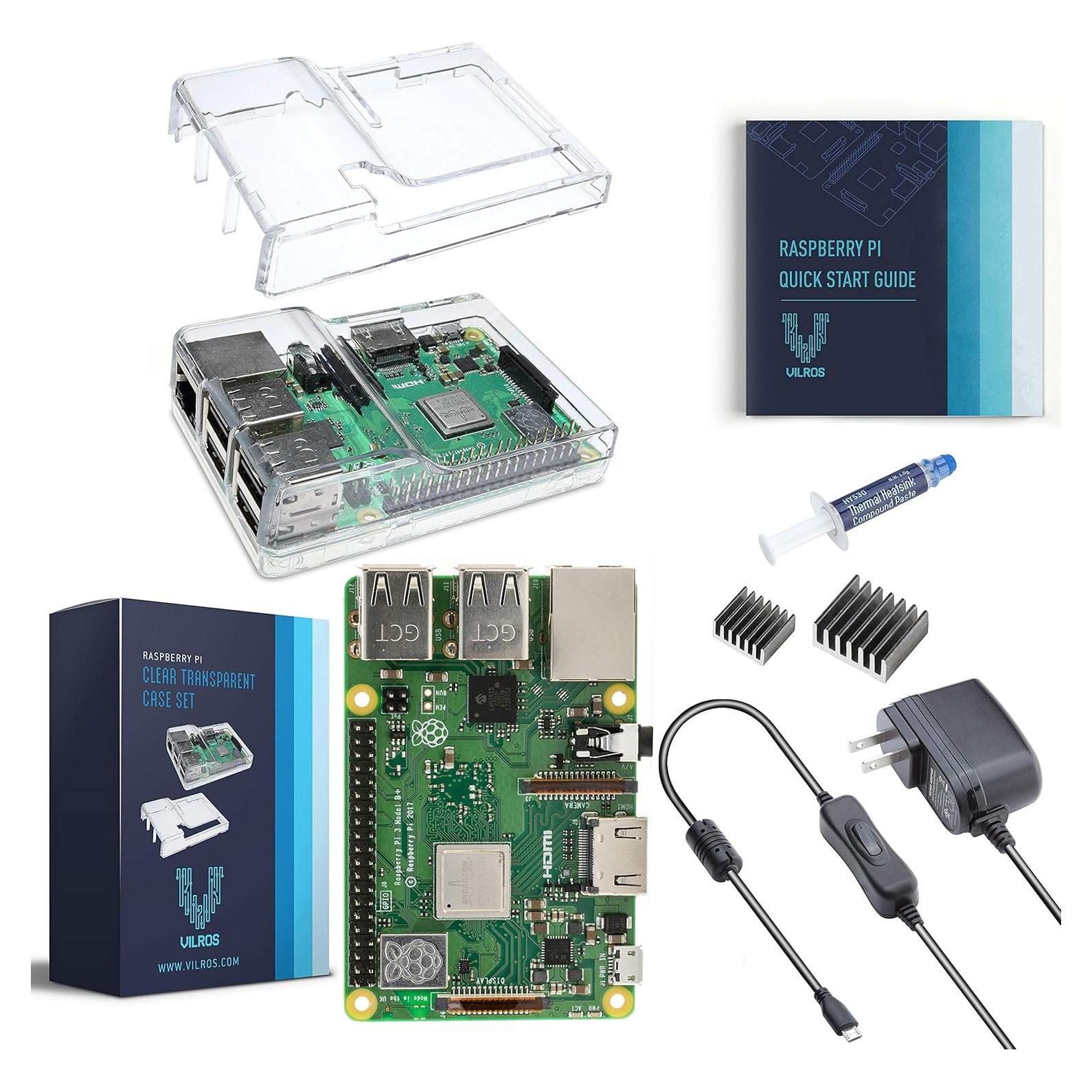Kit Vilros Raspberry Pi 3 B+ con caja, fuente y disipadores