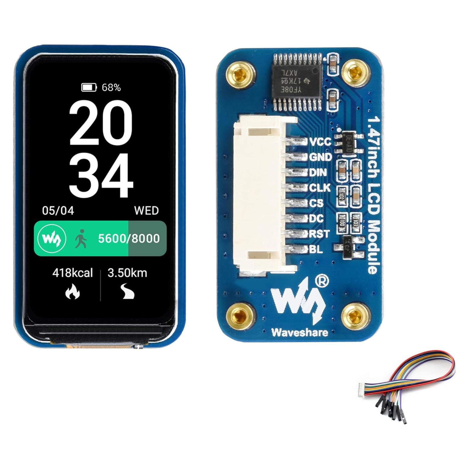 Módulo Pantalla LCD 1.47" UeeKKoo 172x320 IPS SPI