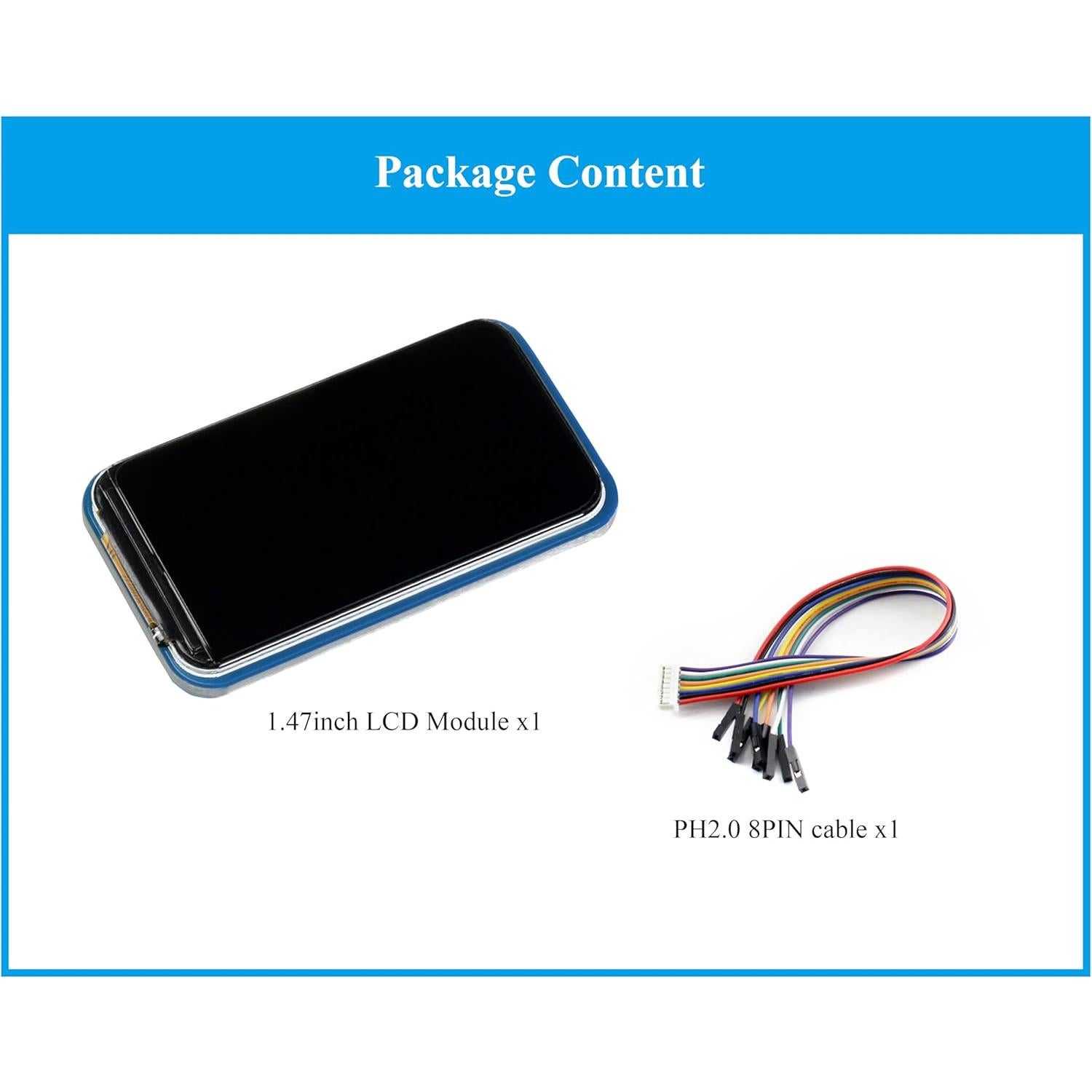 Módulo Pantalla LCD 1.47" UeeKKoo 172x320 IPS SPI