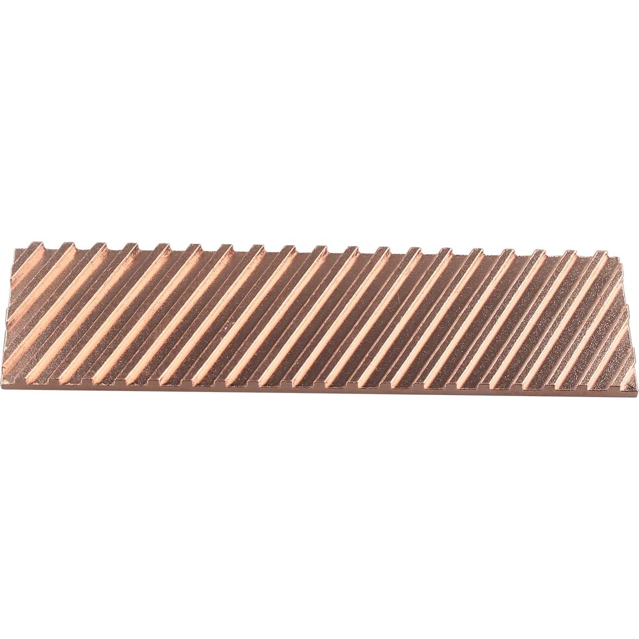 Disipador de Calor M.2 SSD ZDE Cobre 70x20x2mm con Almohadilla Térmica