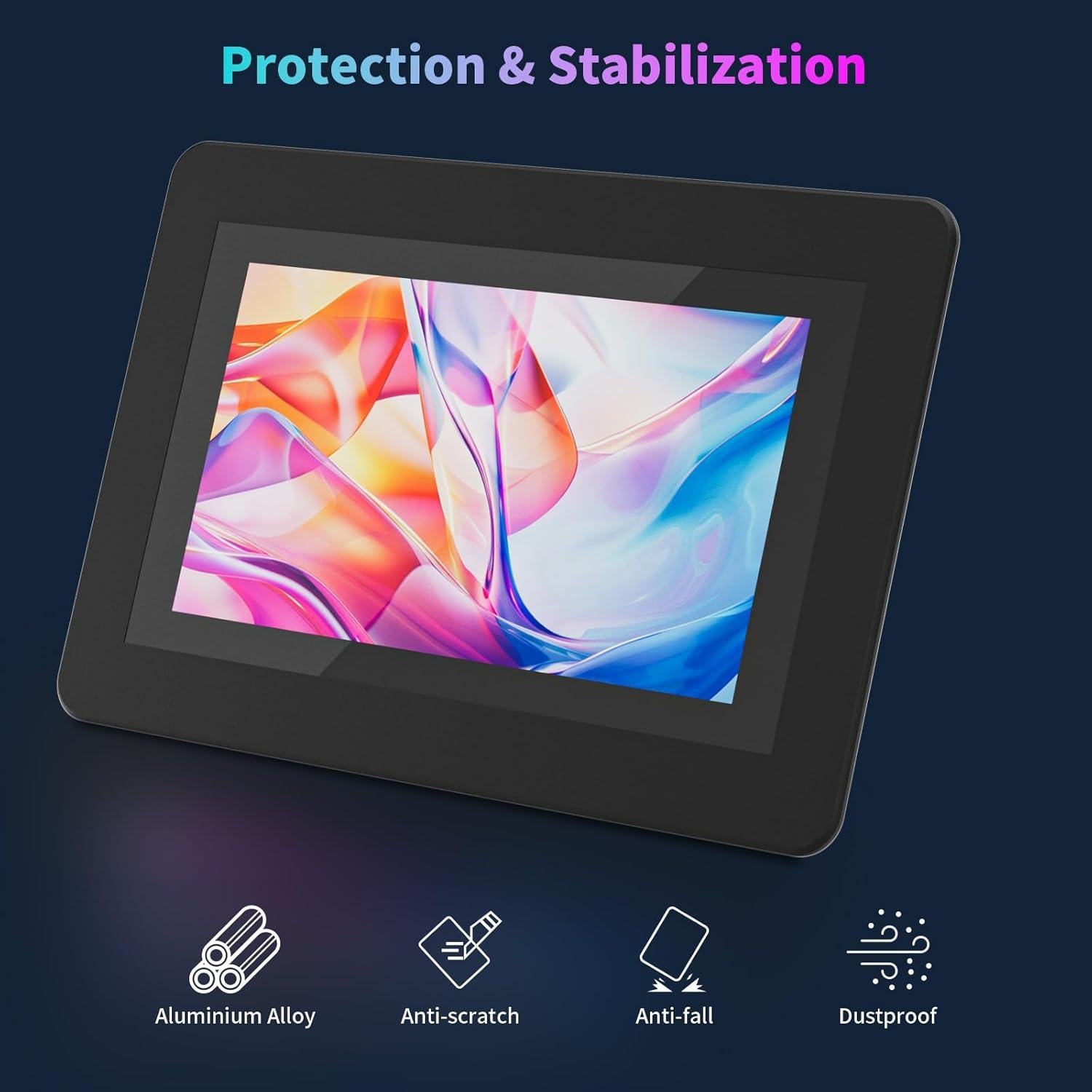 Monitor Mini 7" CUQI Táctil 1024x600 IPS HDMI VGA AV