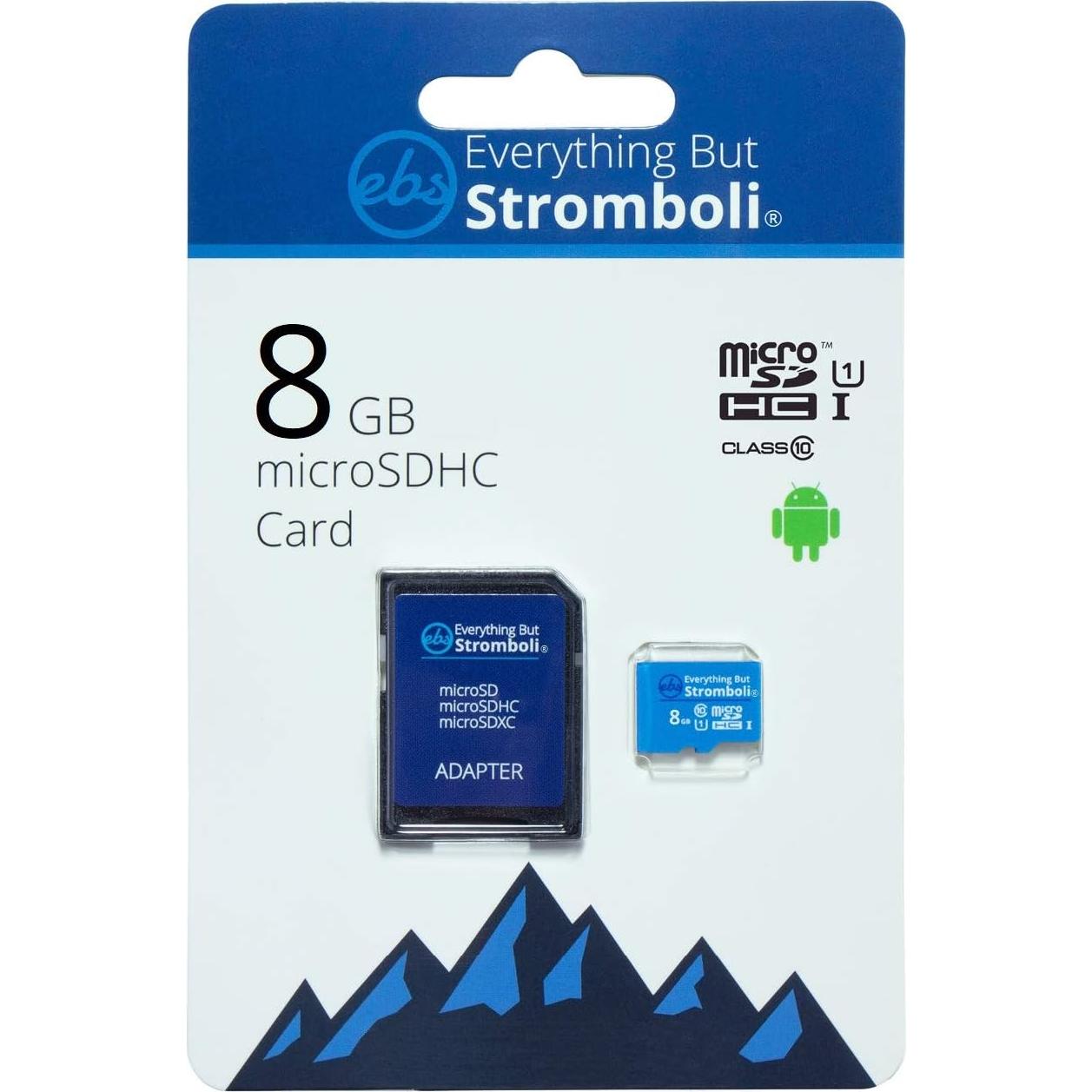 Tarjeta de Memoria MicroSD 8GB Todo Menos Stromboli x10 Clase 10