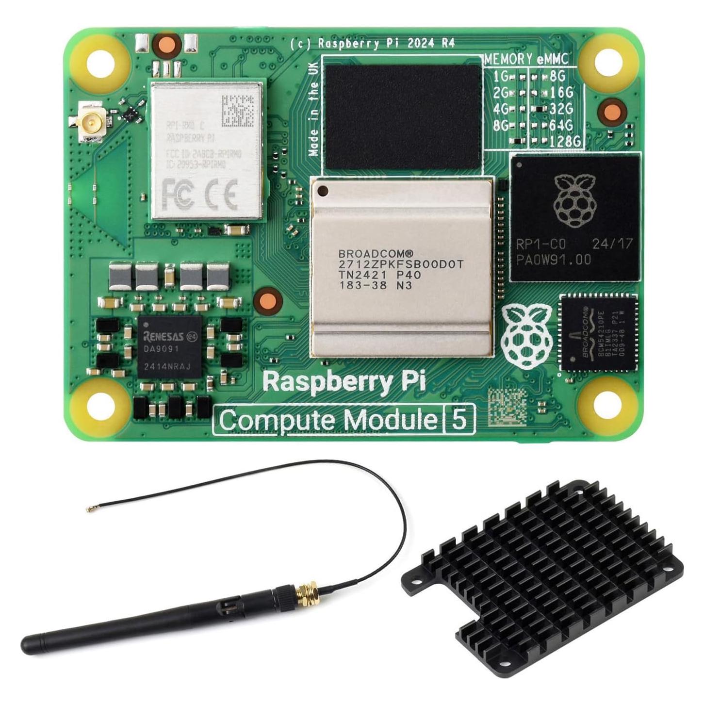 Módulo de Computación Waveshare CM5 con Raspberry Pi 16GB RAM