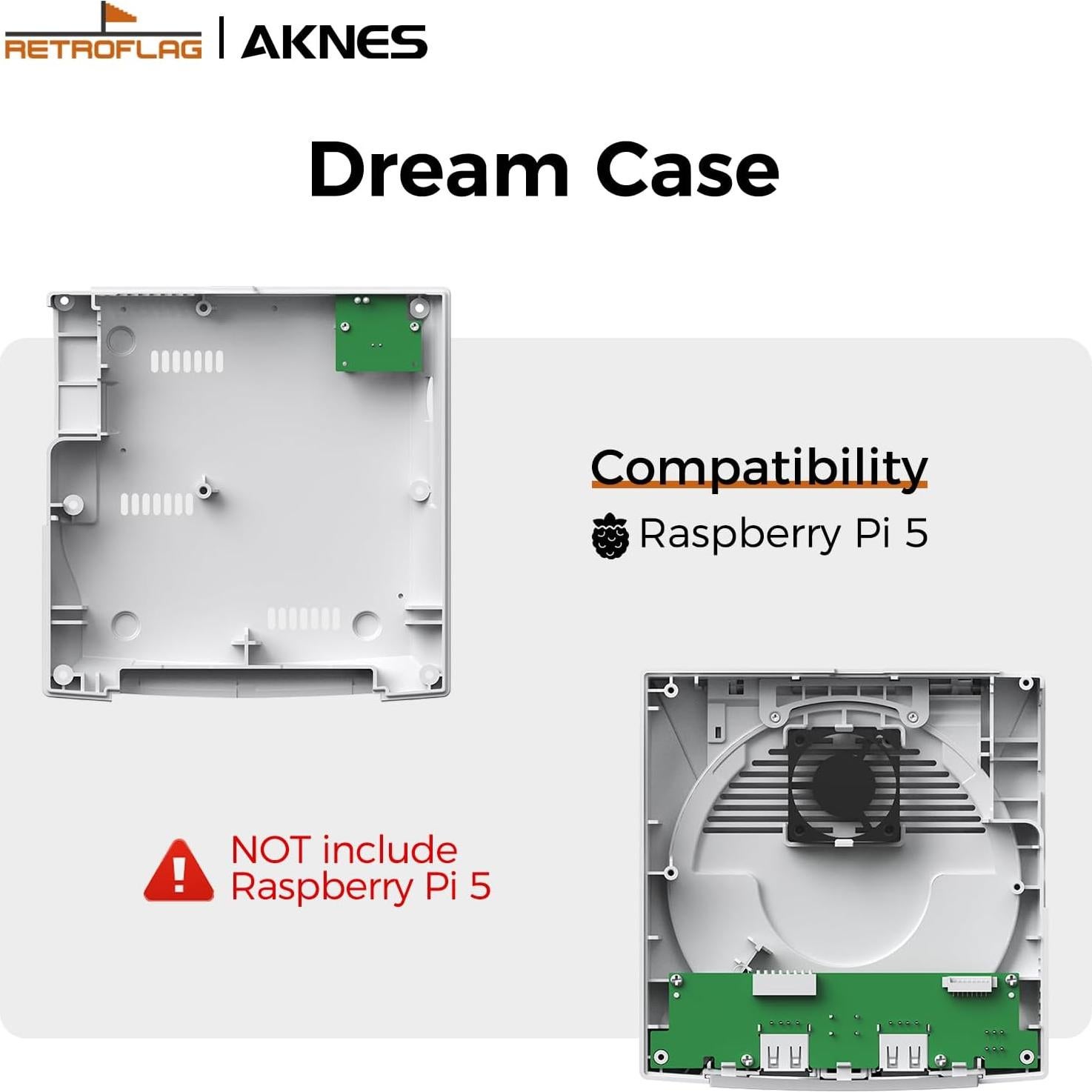 Caja Dreamcase RetroFlag para Raspberry Pi 5 con Refrigeración