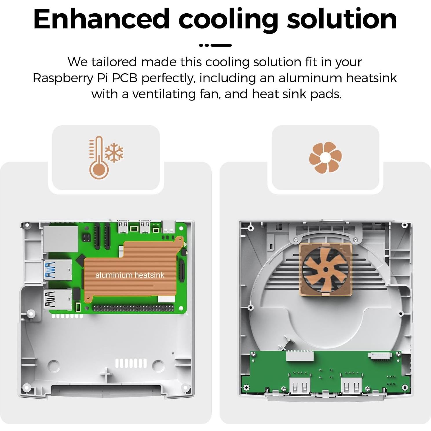 Caja Dreamcase RetroFlag para Raspberry Pi 5 con Refrigeración