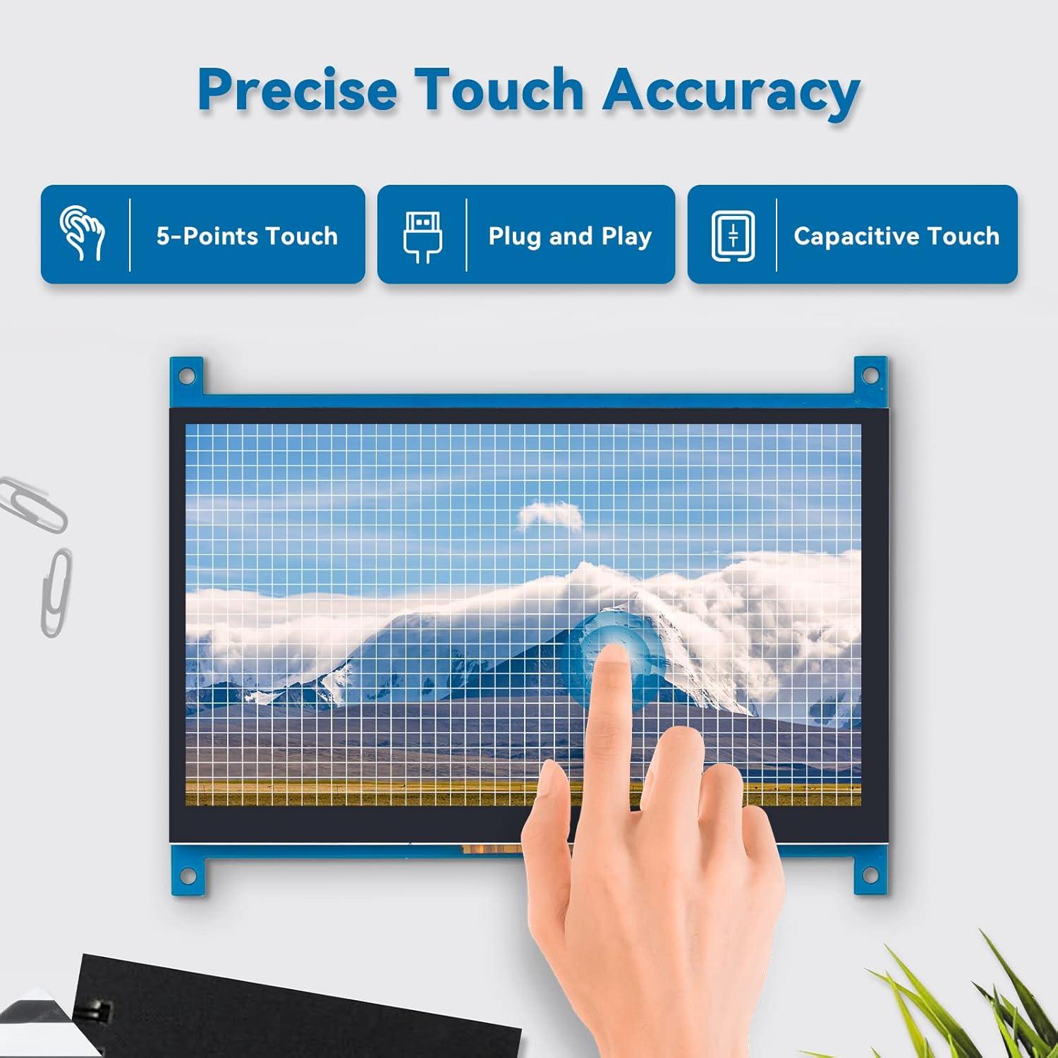 Pantalla Táctil 7" SunFounder TS-7 HDMI 1024x600 IPS
